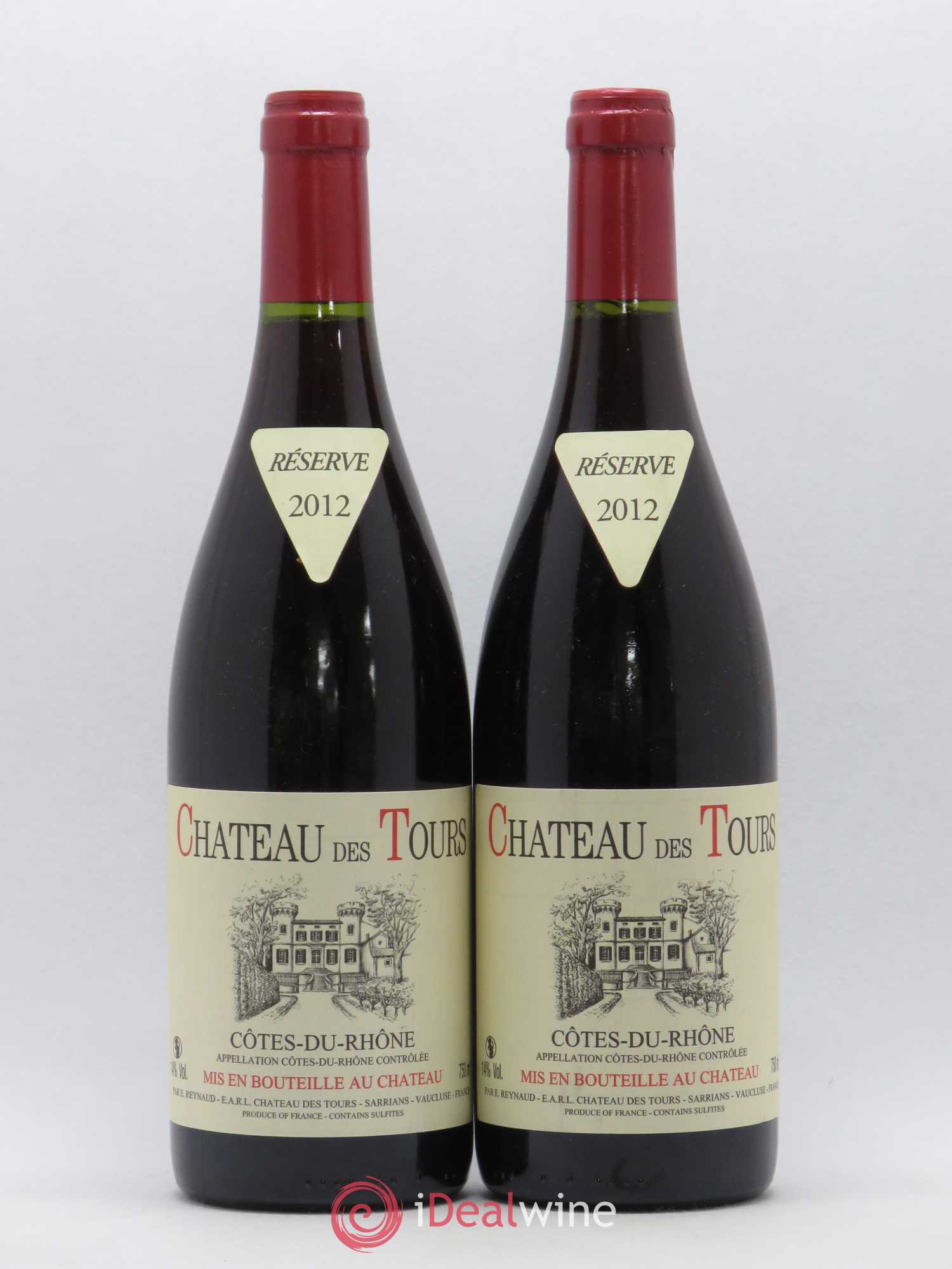 Côtes-du-Rhône Château des Tours Emmanuel Reynaud 2012 - Lot de 2 bouteilles - 0