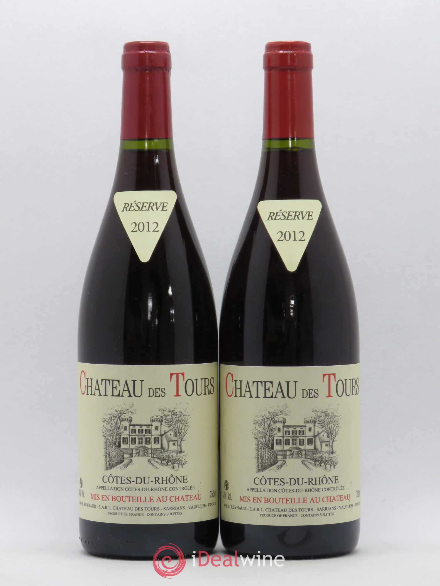 Côtes-du-Rhône Château des Tours Emmanuel Reynaud 2012 - Lot de 2 bouteilles - 0