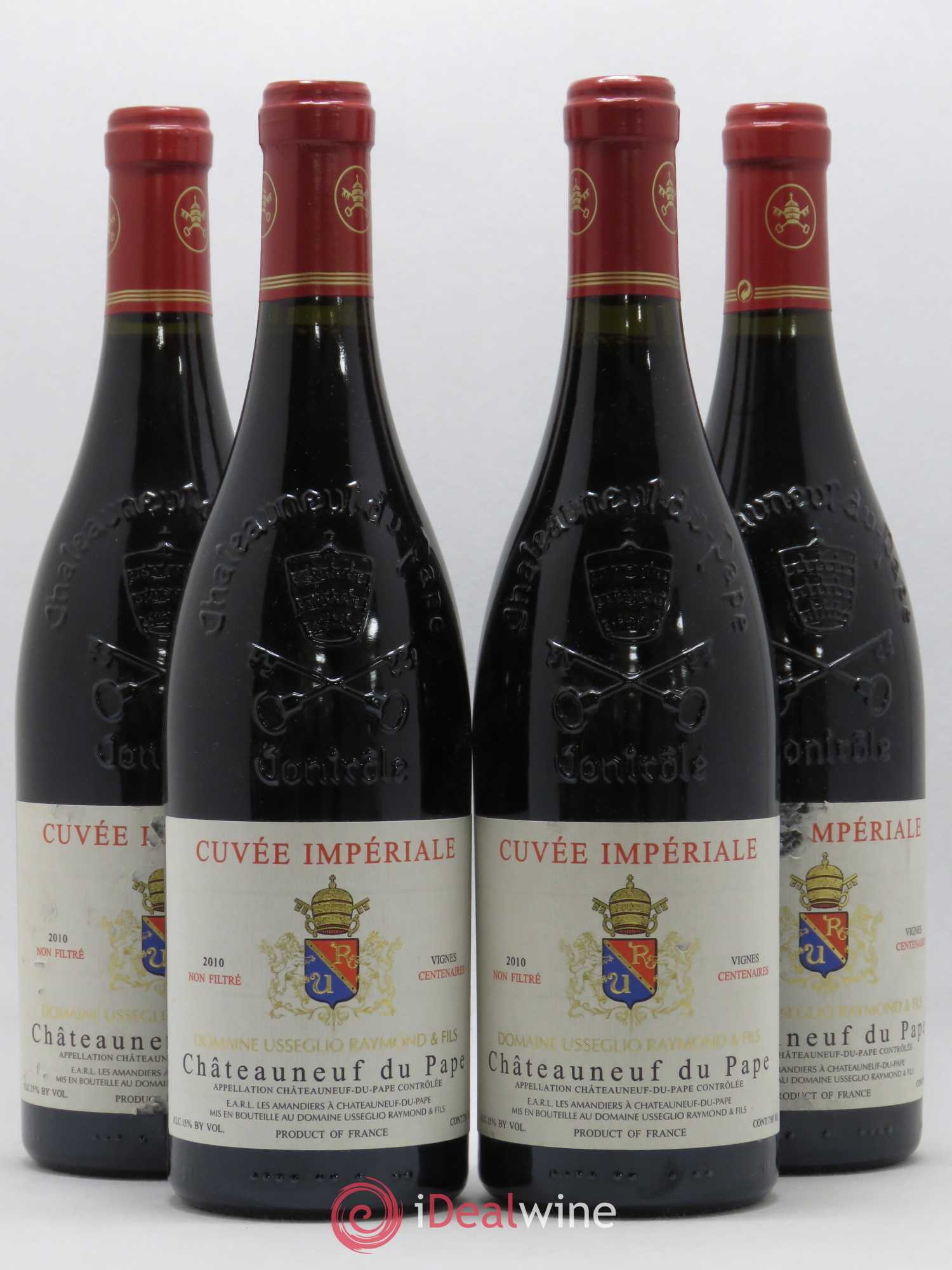 Châteauneuf-du-Pape Cuvée Impériale Raymond Usseglio & Fils (Domaine) 2010 - Lot de 4 bouteilles - 0