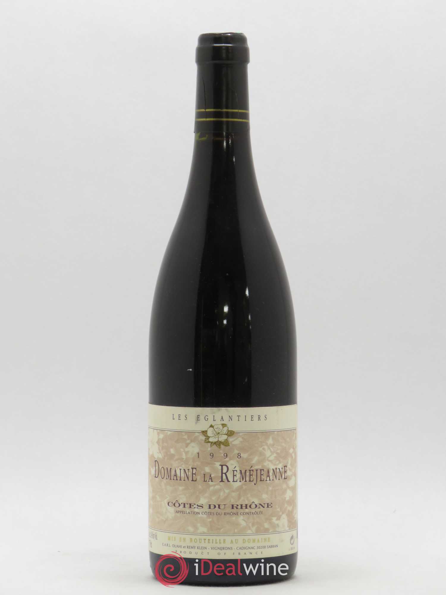 Côtes-du-Rhône Les Eglantiers Domaine de La Remejeanne 1998 - Posten von 1 Flasche - 0