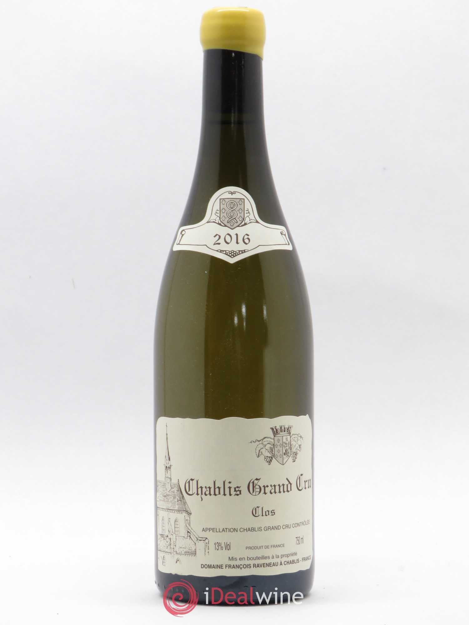Chablis Grand Cru Clos Raveneau (Domaine) 2016 - Lot de 1 bouteille - 0