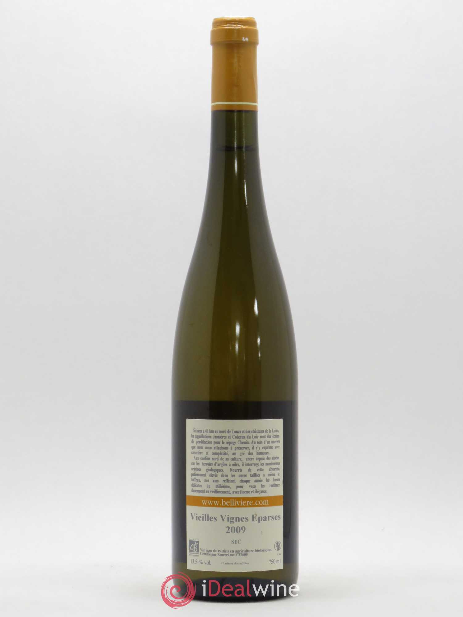 Coteaux du Loir Vieilles Vignes Eparses Domaine de Bellivière 2009 - Lot de 1 bouteille - 1