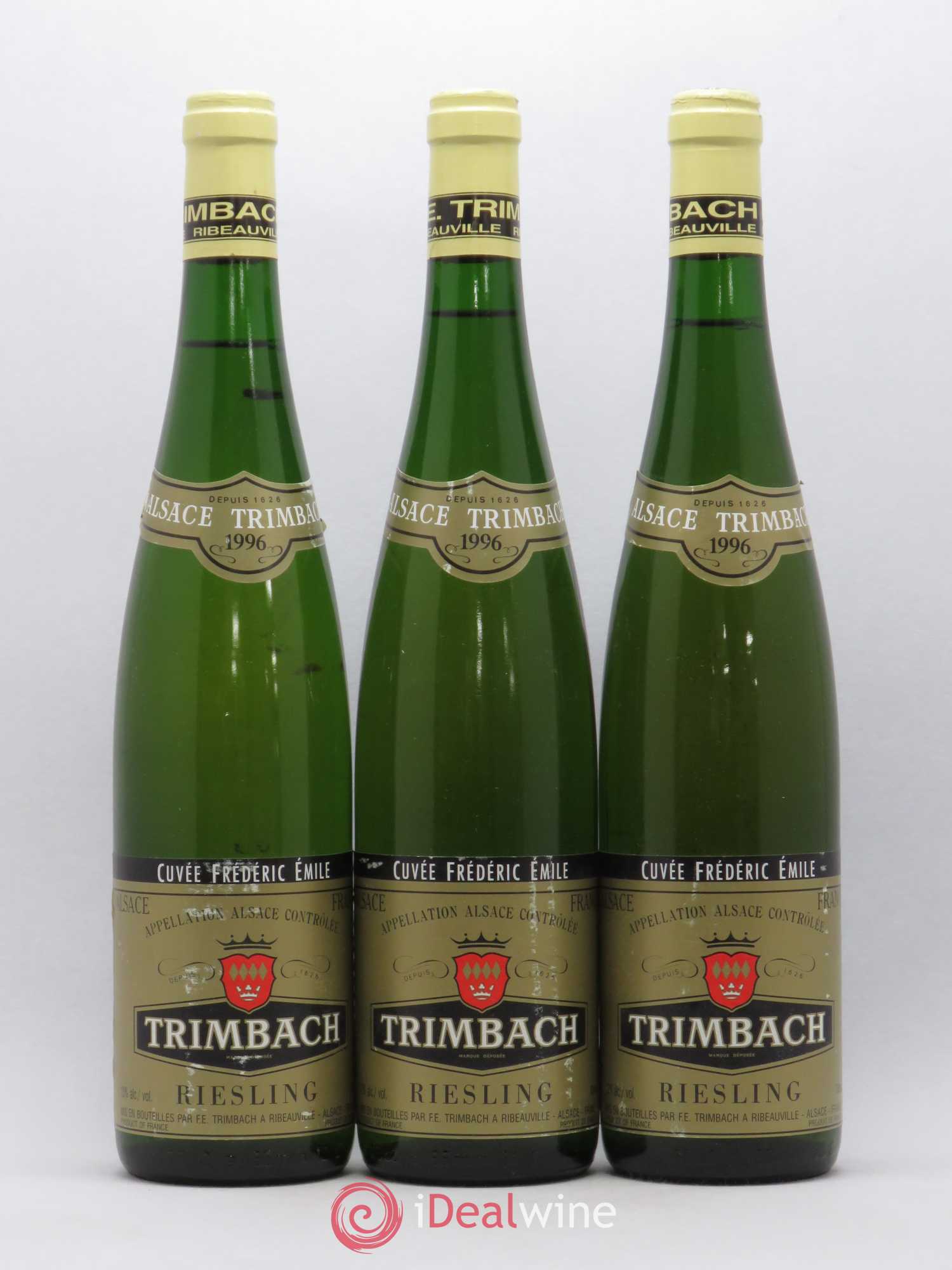 Alsace Riesling Cuvée Frédéric Emile Trimbach (Domaine) 1996 - Lot de 3 bouteilles - 0