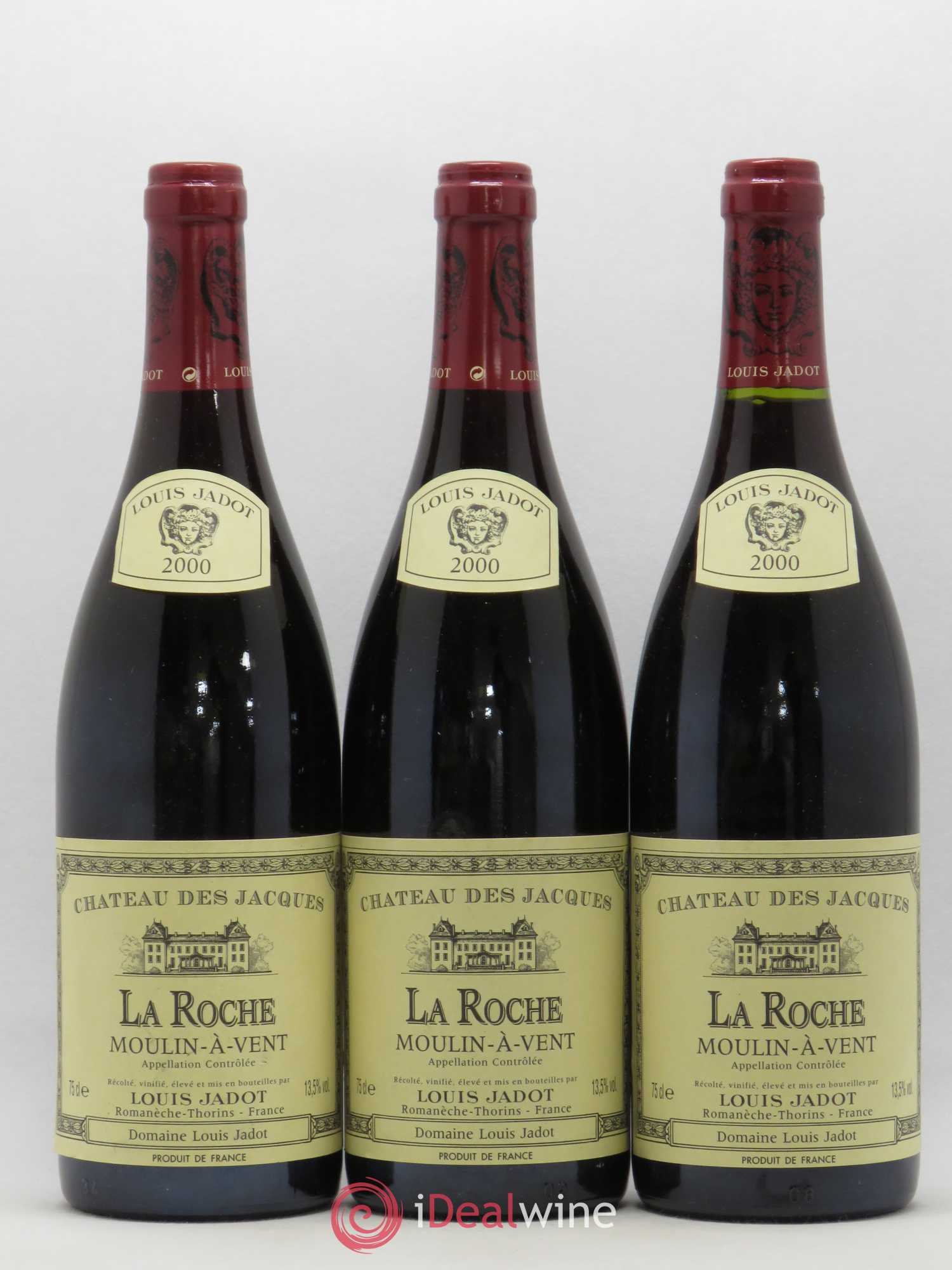 Moulin-à-Vent La Roche Château des Jacques 2000 - Lot de 5 bouteilles - 1