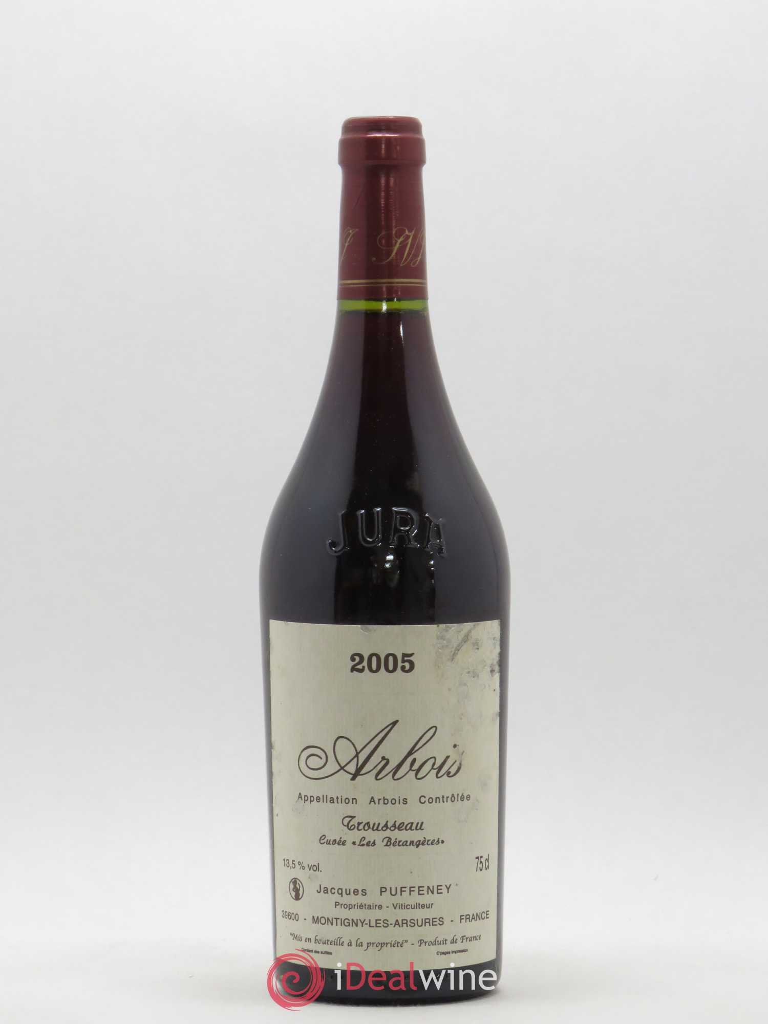 Arbois Trousseau Cuvée Les Bérangères Jacques Puffeney 2005 - Lot de 1 bouteille - 0