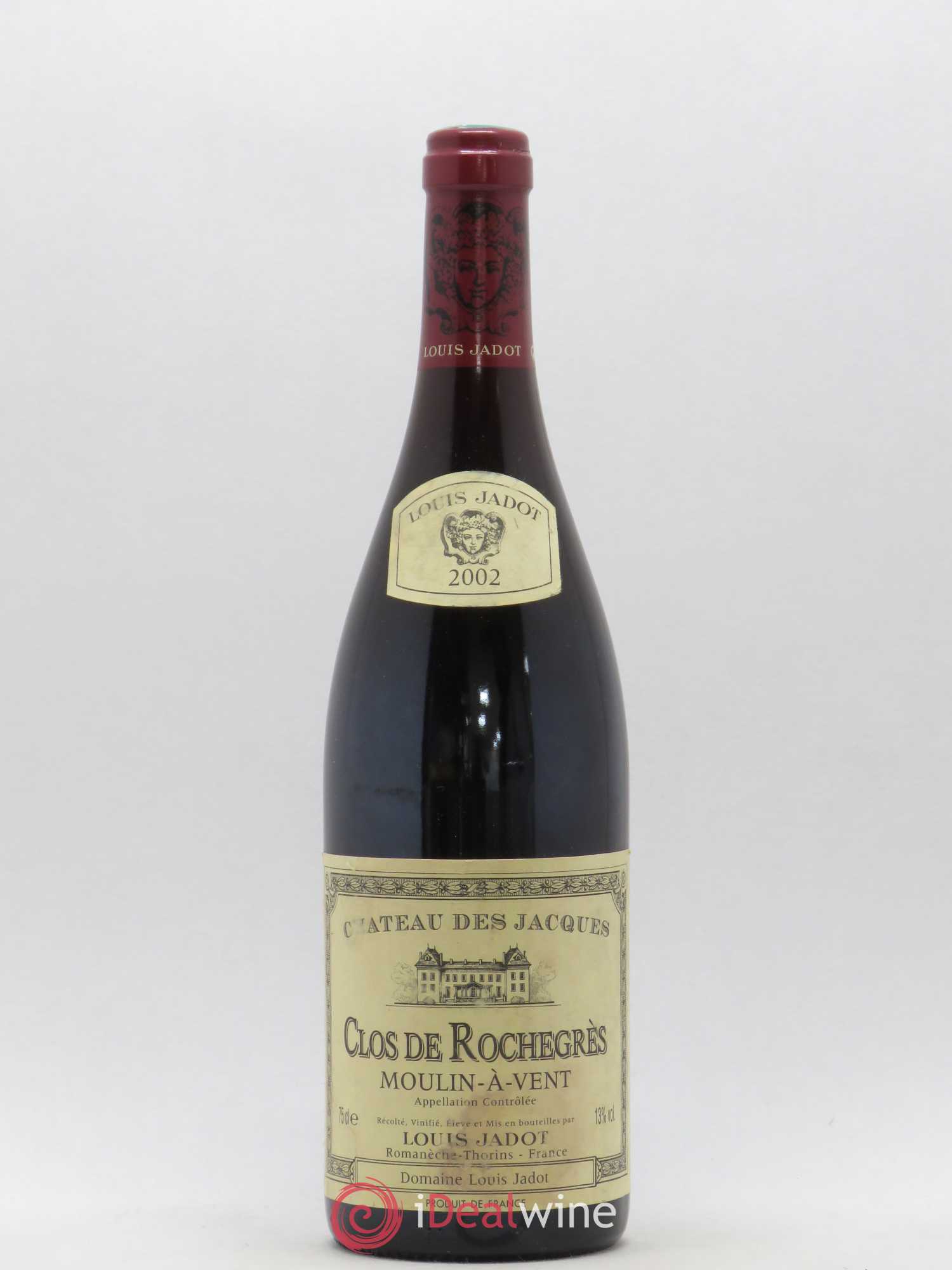 Moulin-à-Vent Clos de Rochegrès Château des Jacques 2002 - Lot de 1 bouteille - 0