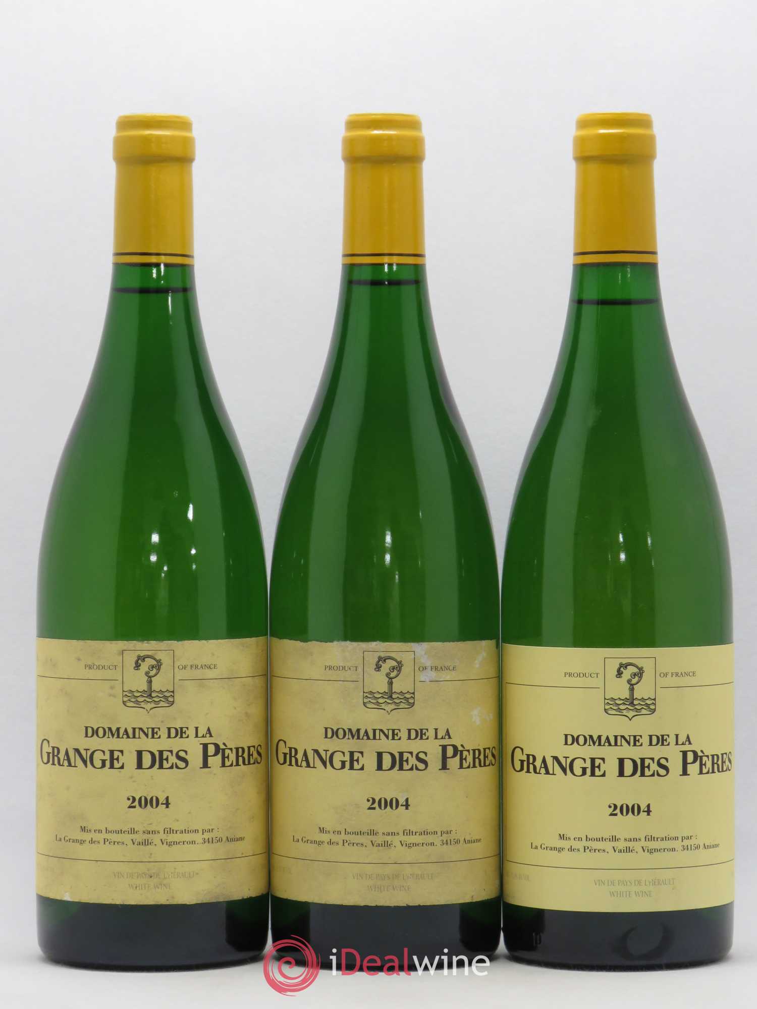 Pays d'Hérault Grange des Pères Laurent Vaillé 2004 - Lot de 3 bouteilles - 0