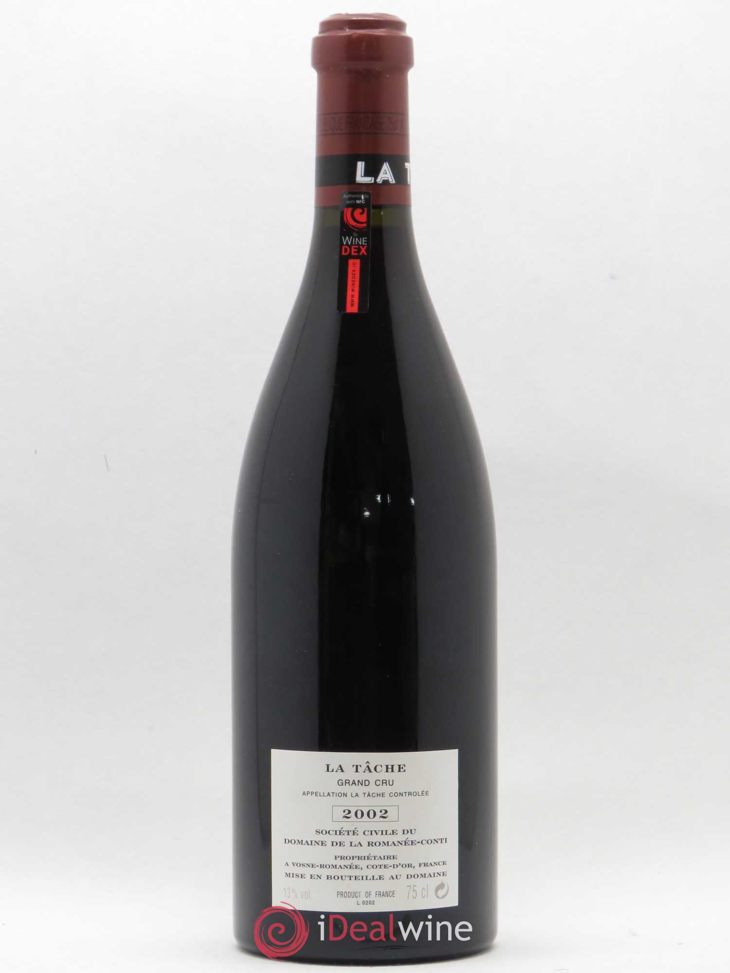 La Tâche Grand Cru Domaine de la Romanée-Conti 2002 - Lot de 1 bouteille - 1