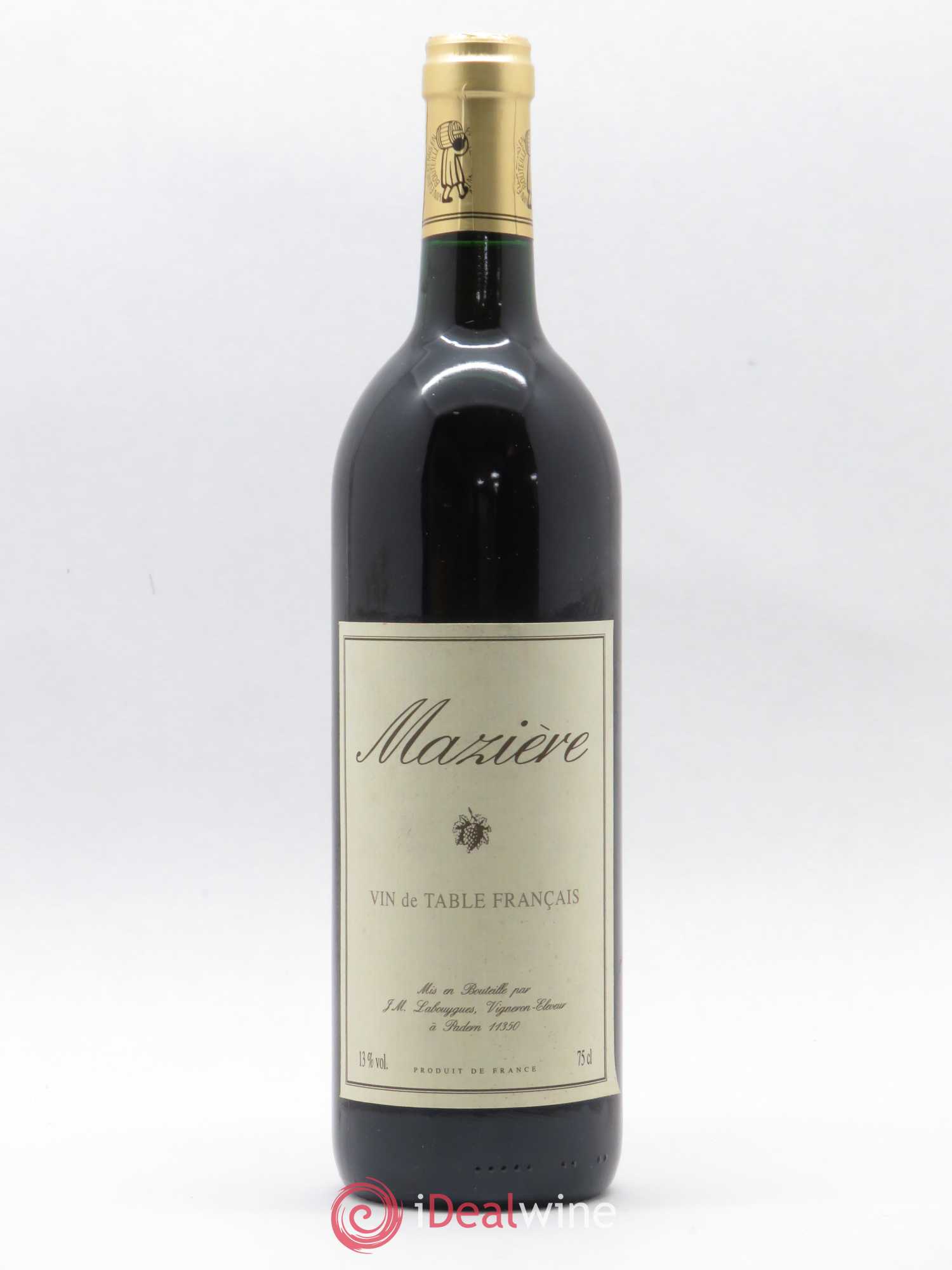 Vin de table Roussillon Maziere Labouygues - Lot de 1 bouteille - 0