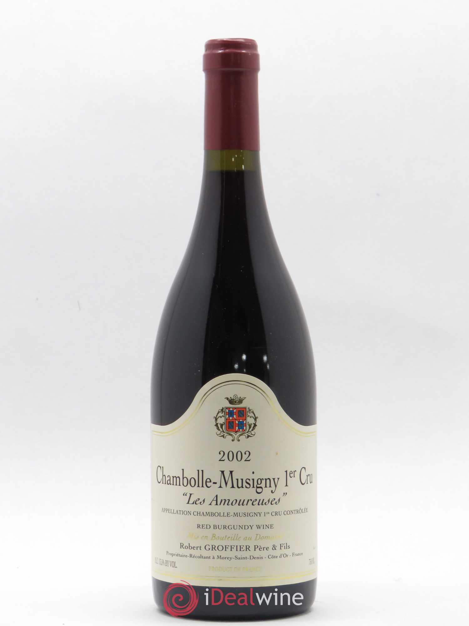 Chambolle-Musigny 1er Cru Les Amoureuses Robert Groffier Père & Fils (Domaine) 2002 - Posten von 1 Flasche - 0