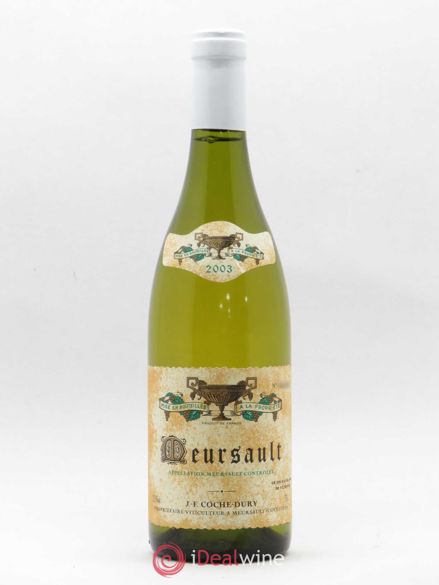 Meursault Coche Dury (Domaine) 2003 - Lot de 1 bouteille - 0