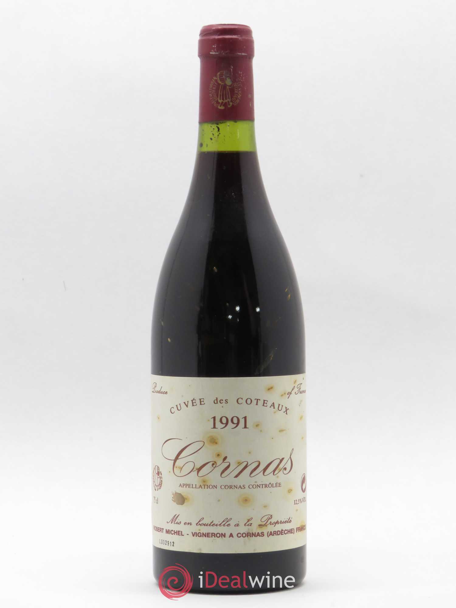 Cornas Cuvée des Coteaux Robert Michel 1991 - Lot de 1 bouteille - 0
