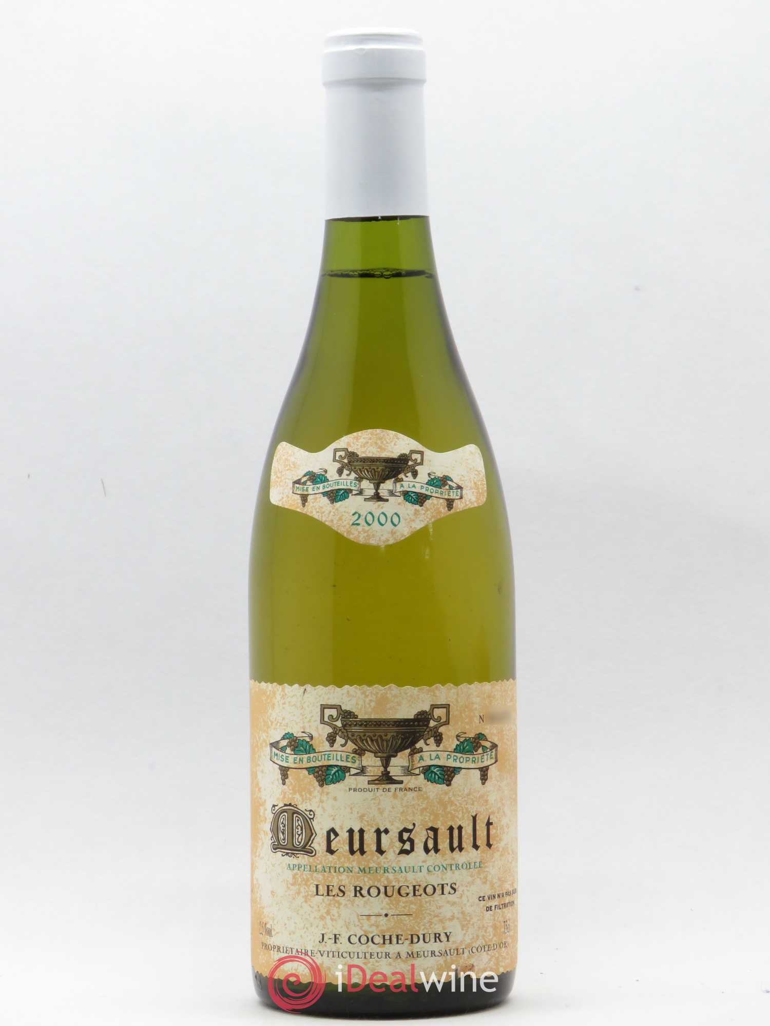 Meursault Les Rougeots Coche Dury (Domaine) 2000 - Lot de 1 bouteille - 0