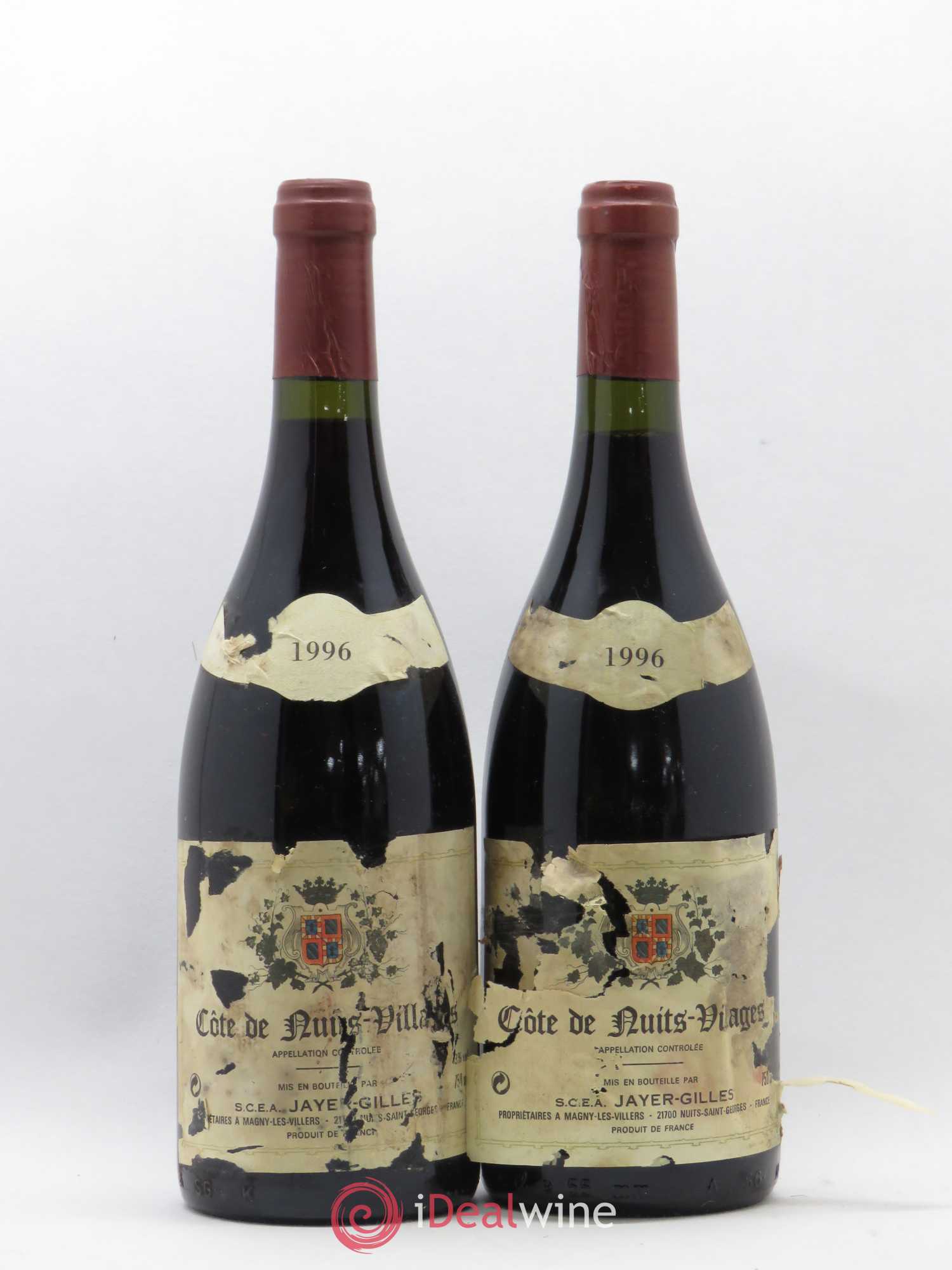 Côte de Nuits-Villages Hoffmann-Jayer (anciennement Jayer-Gilles) 1996 - Lot de 2 bouteilles - 0