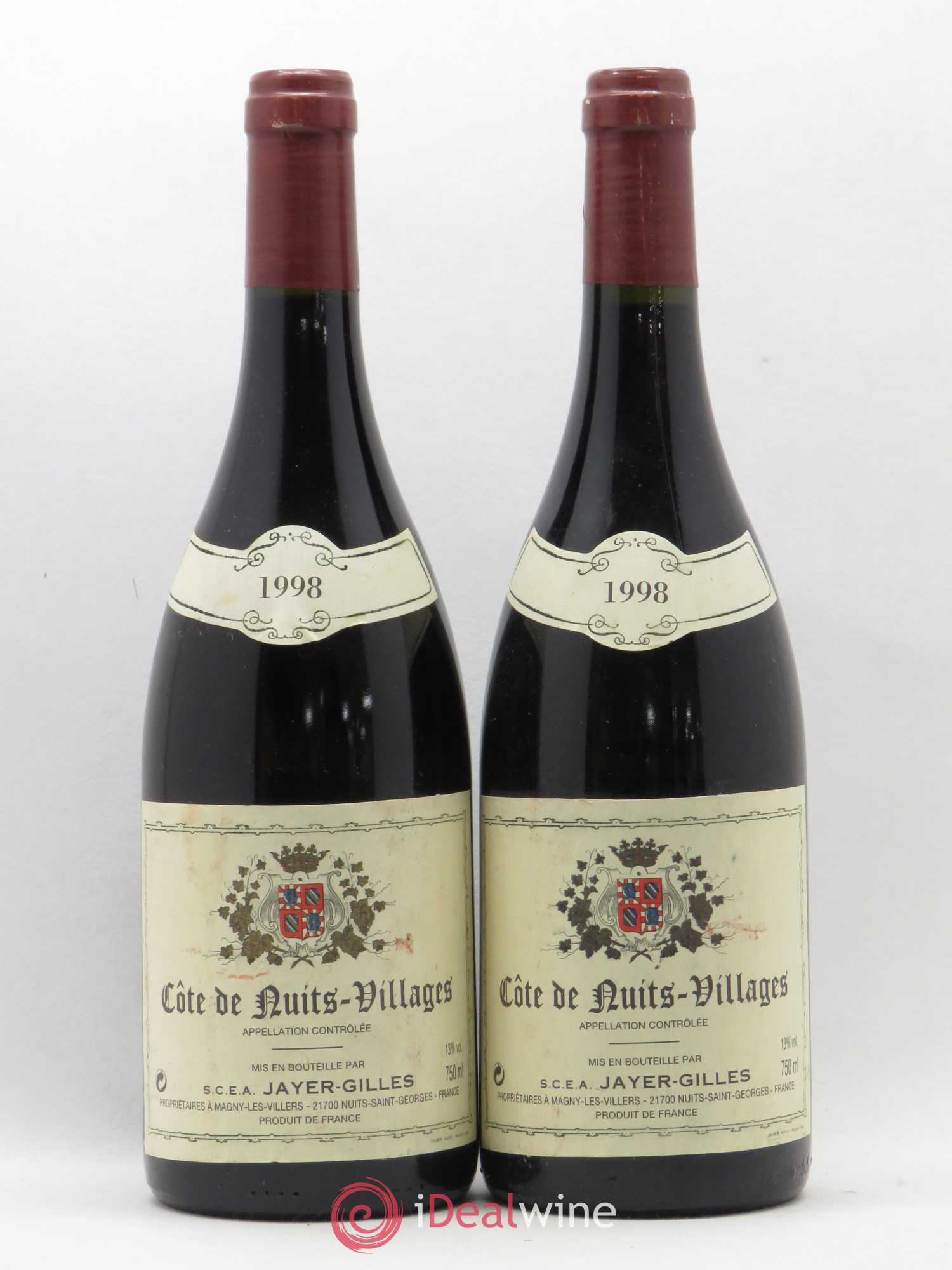 Côte de Nuits-Villages Hoffmann-Jayer (anciennement Jayer-Gilles) 1998 - Lot de 5 bouteilles - 2