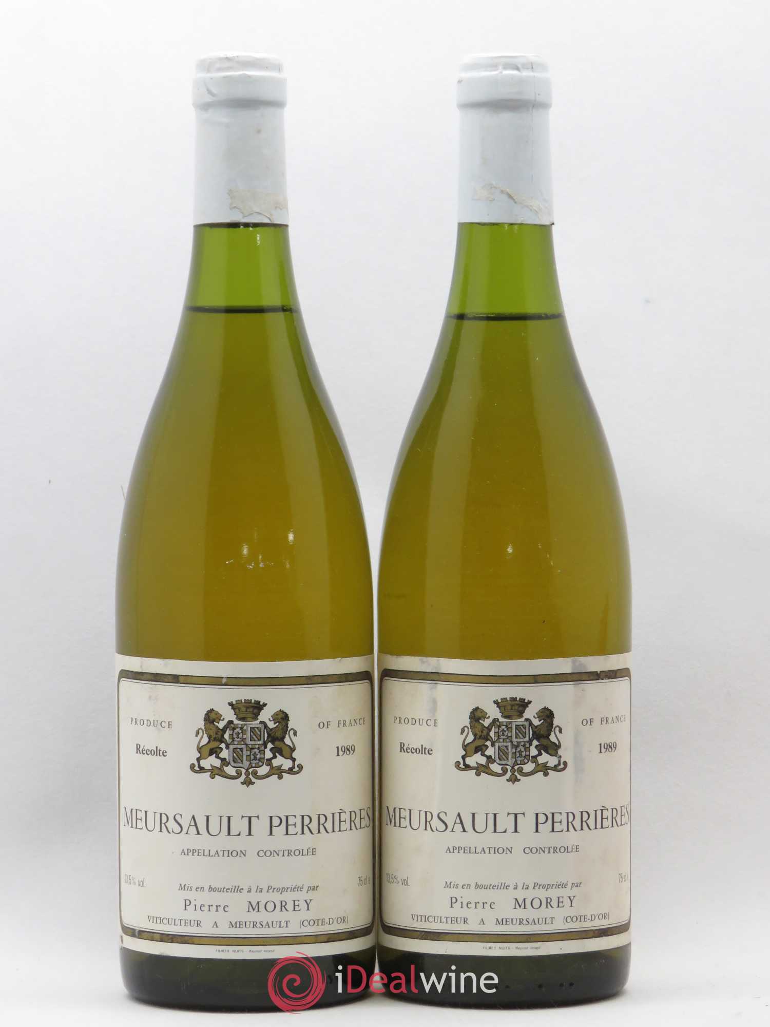 Meursault 1er Cru Perrières Pierre Morey (Domaine) 1989 - Lot de 2 bouteilles - 0