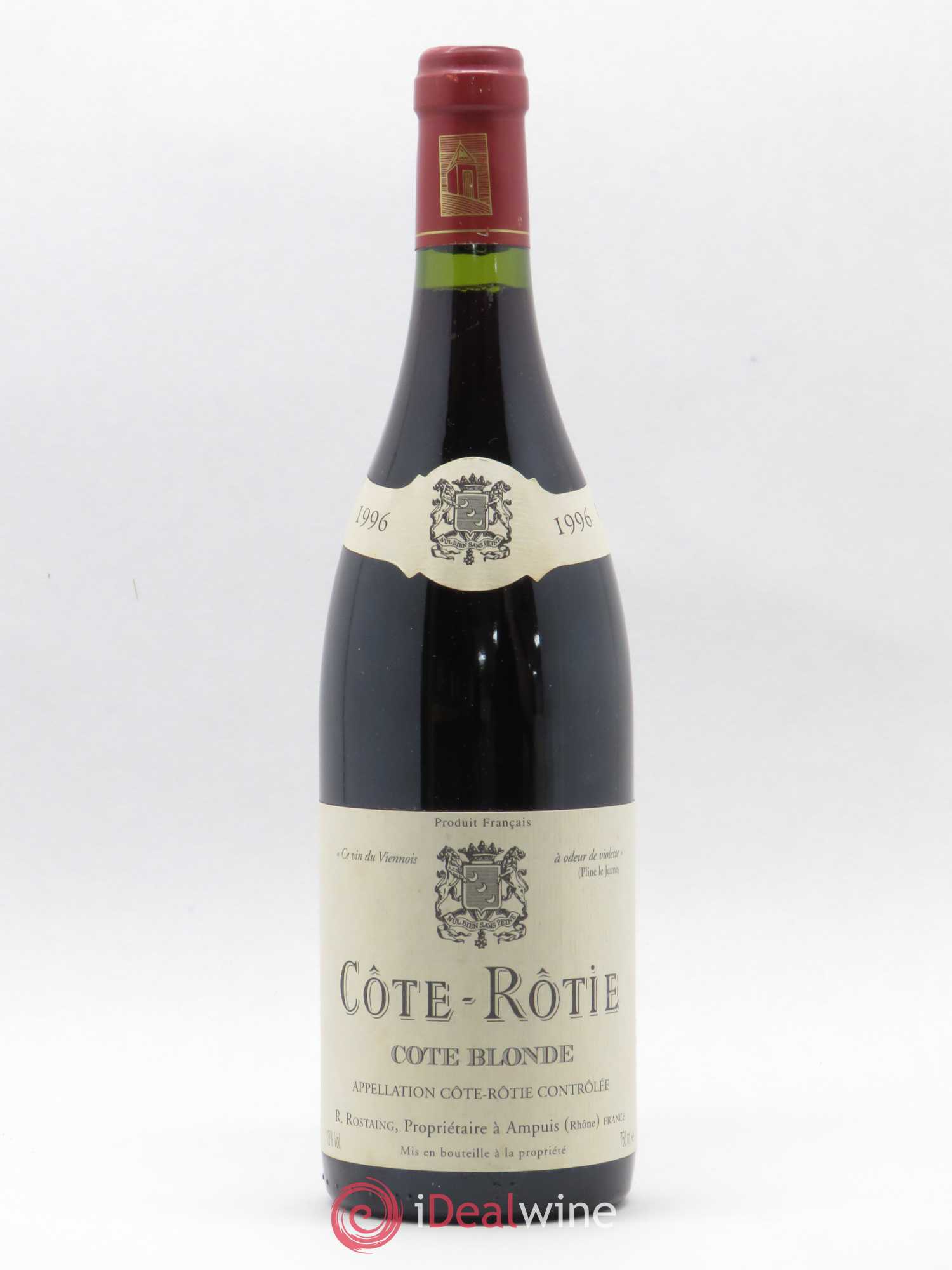 Côte-Rôtie Côte Blonde René Rostaing 1996 - Posten von 1 Flasche - 0