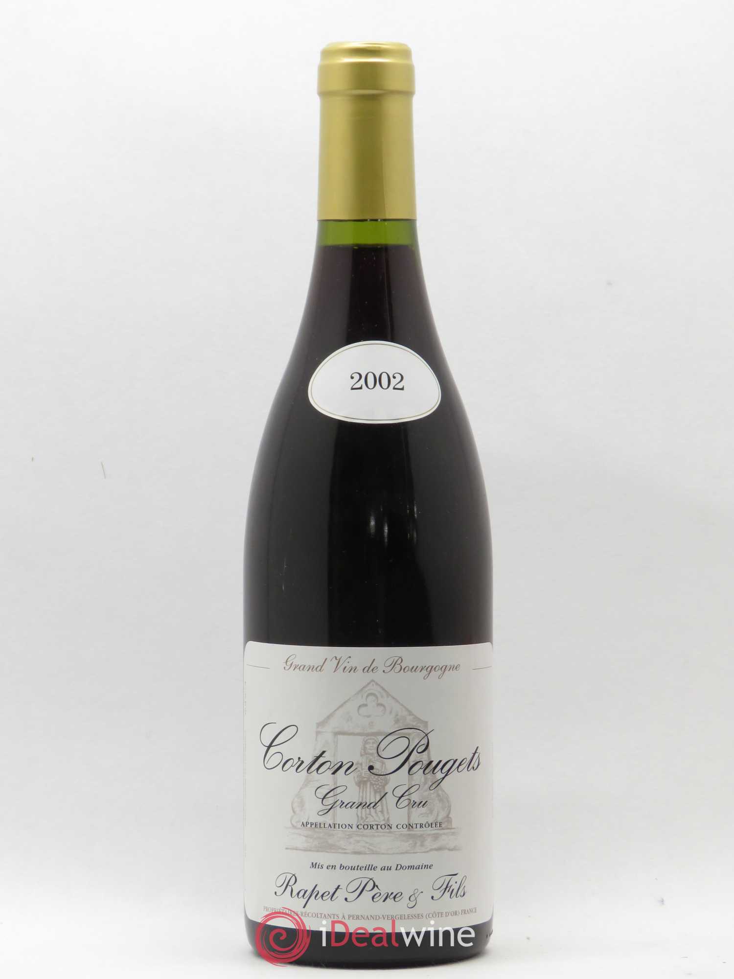 Corton Grand Cru Pougets Rapet Père & Fils 2002 - Lot de 1 bouteille - 0