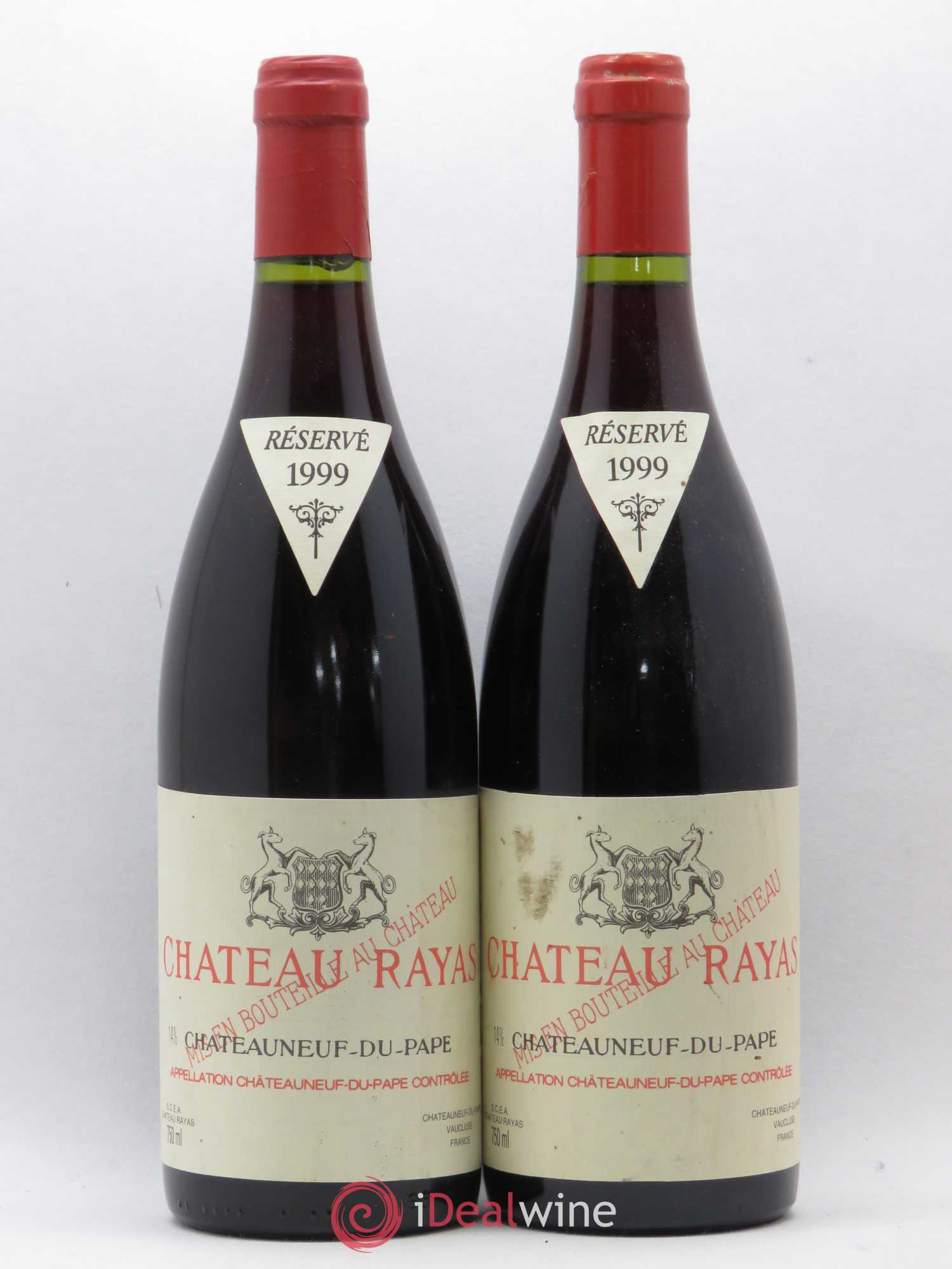 Châteauneuf-du-Pape Château Rayas Emmanuel Reynaud 1999 - Lot de 2 bouteilles - 0