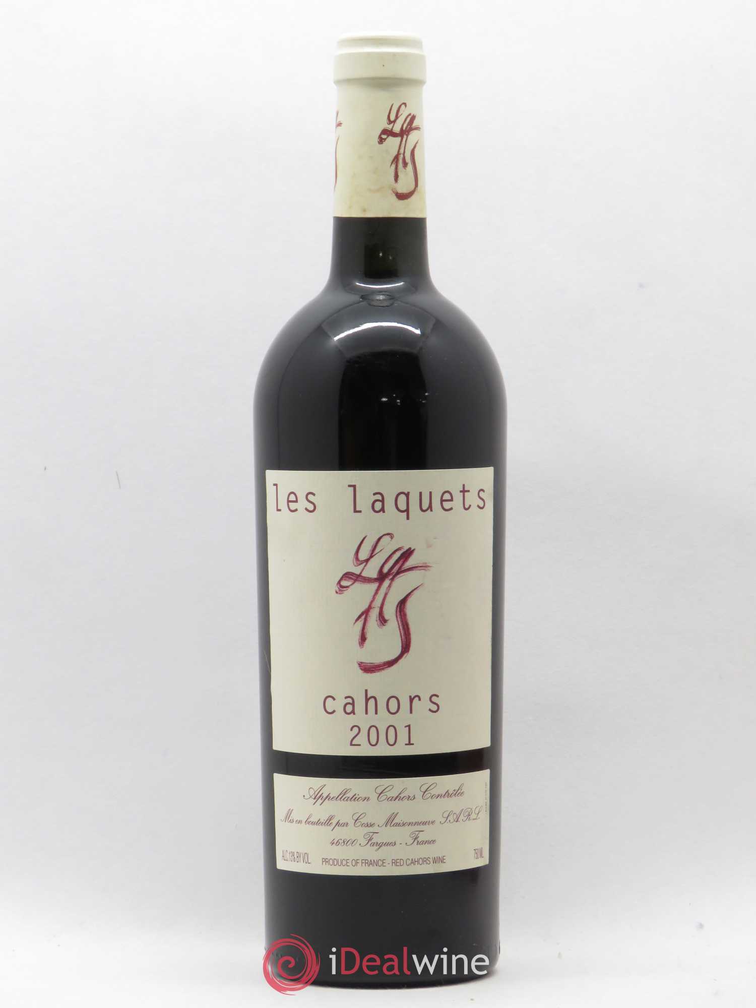 Cahors Les Laquets Cosse-Maisonneuve (Domaine) 2001 - Lot de 1 bouteille - 0