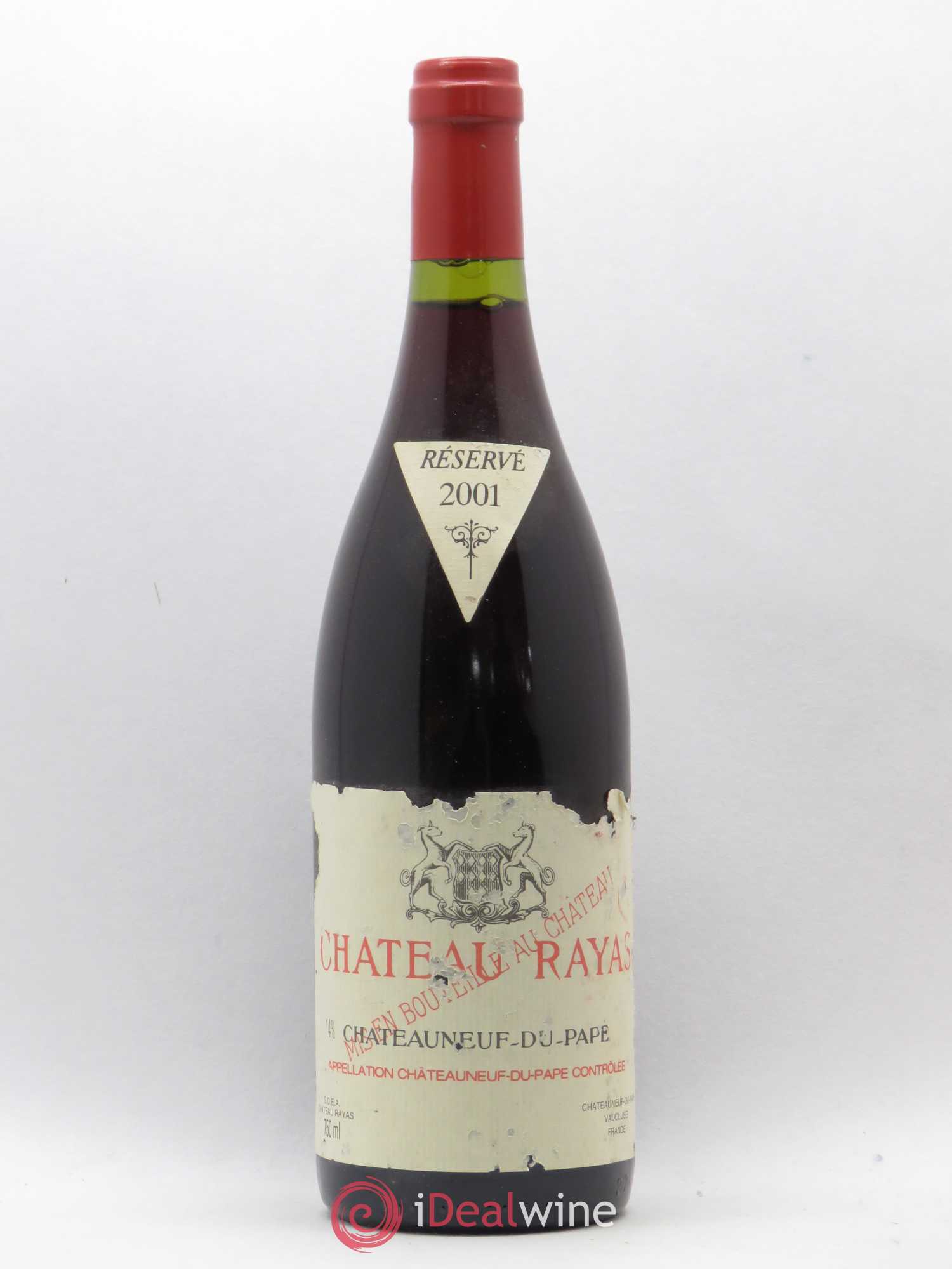 Châteauneuf-du-Pape Château Rayas Emmanuel Reynaud 2001 - Lot de 1 bouteille - 0