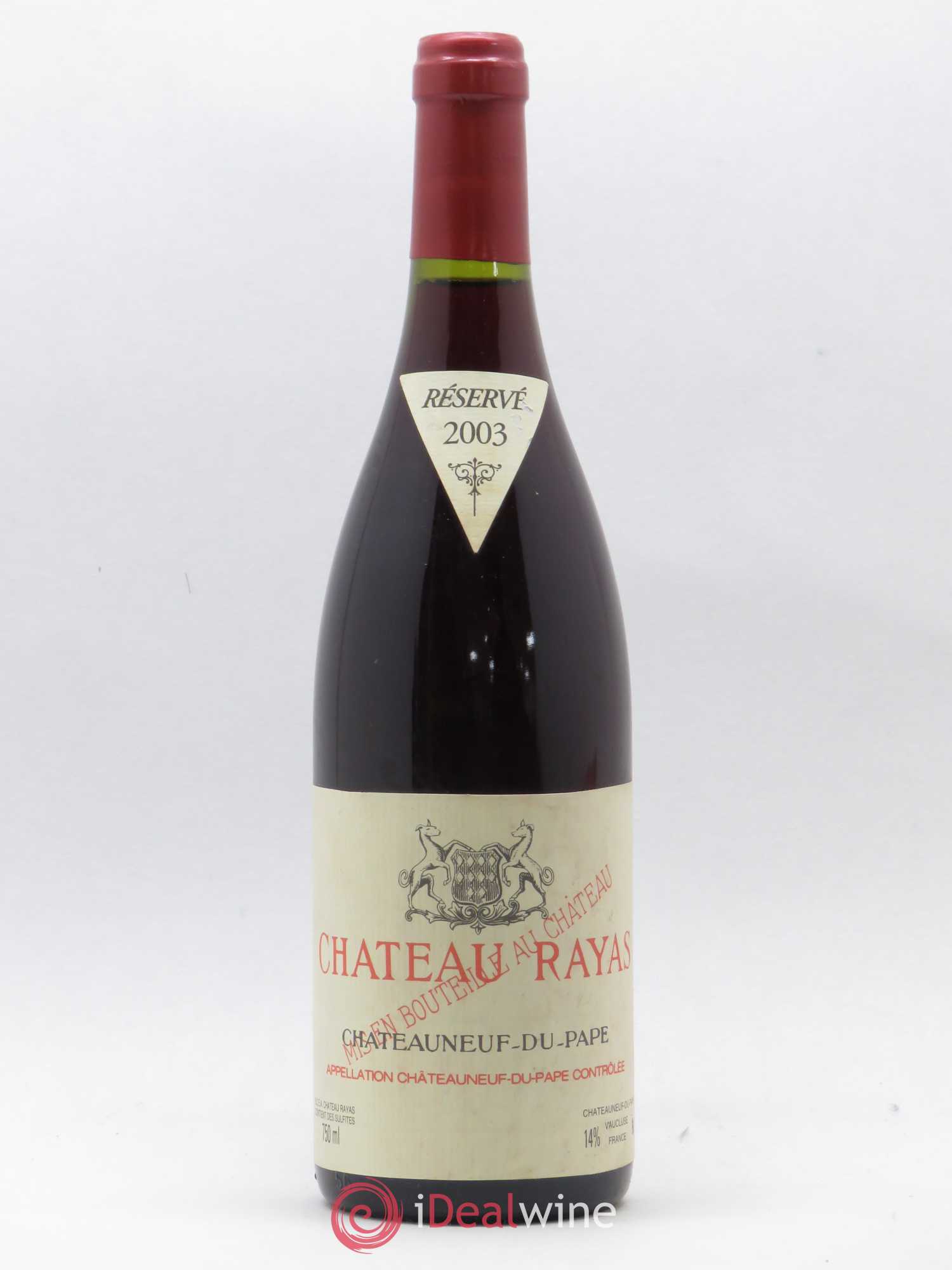 Châteauneuf-du-Pape Château Rayas Emmanuel Reynaud 2003 - Lot de 1 bouteille - 0