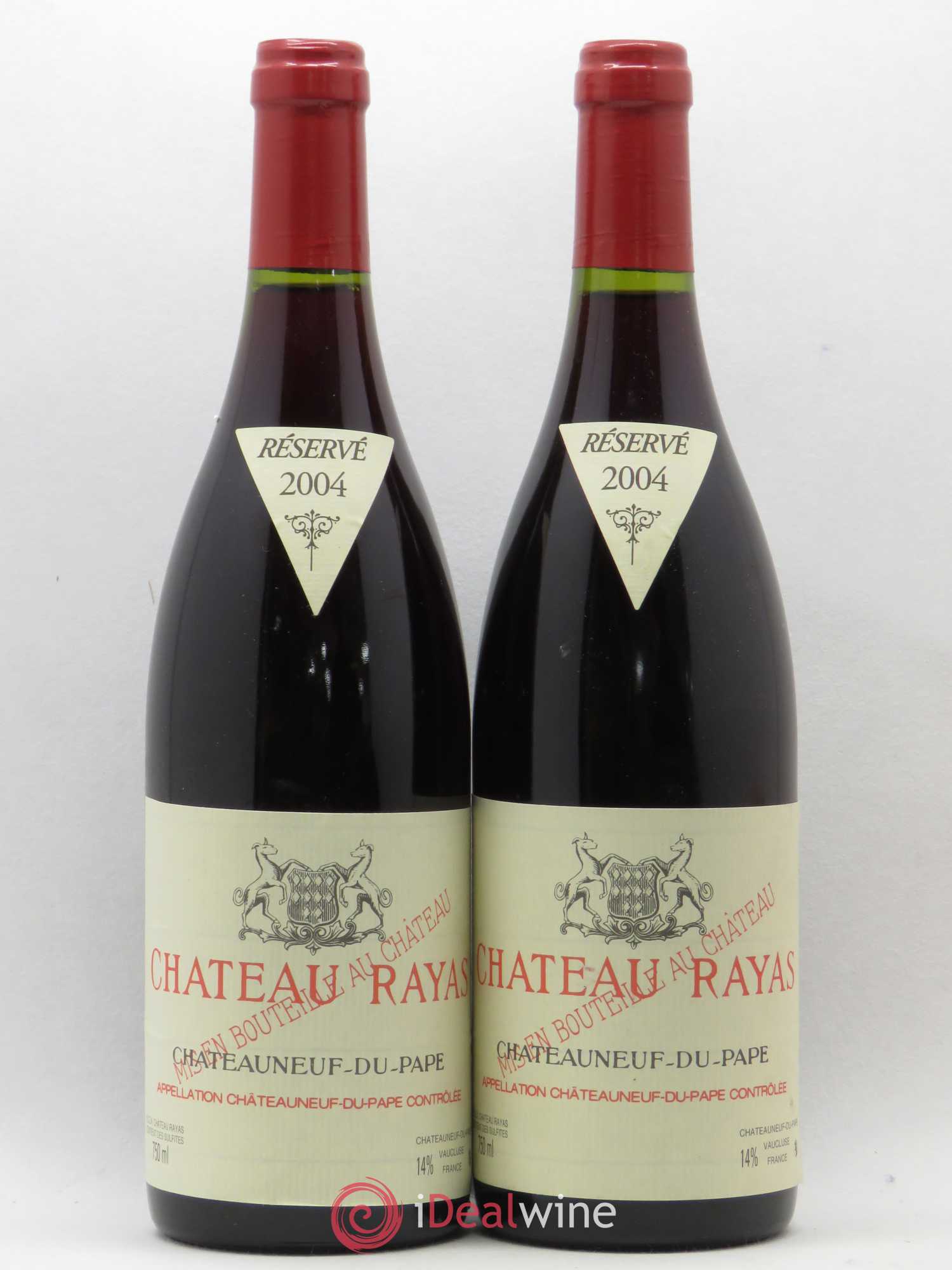 Châteauneuf-du-Pape Château Rayas Emmanuel Reynaud 2004 - Lot de 2 bouteilles - 0