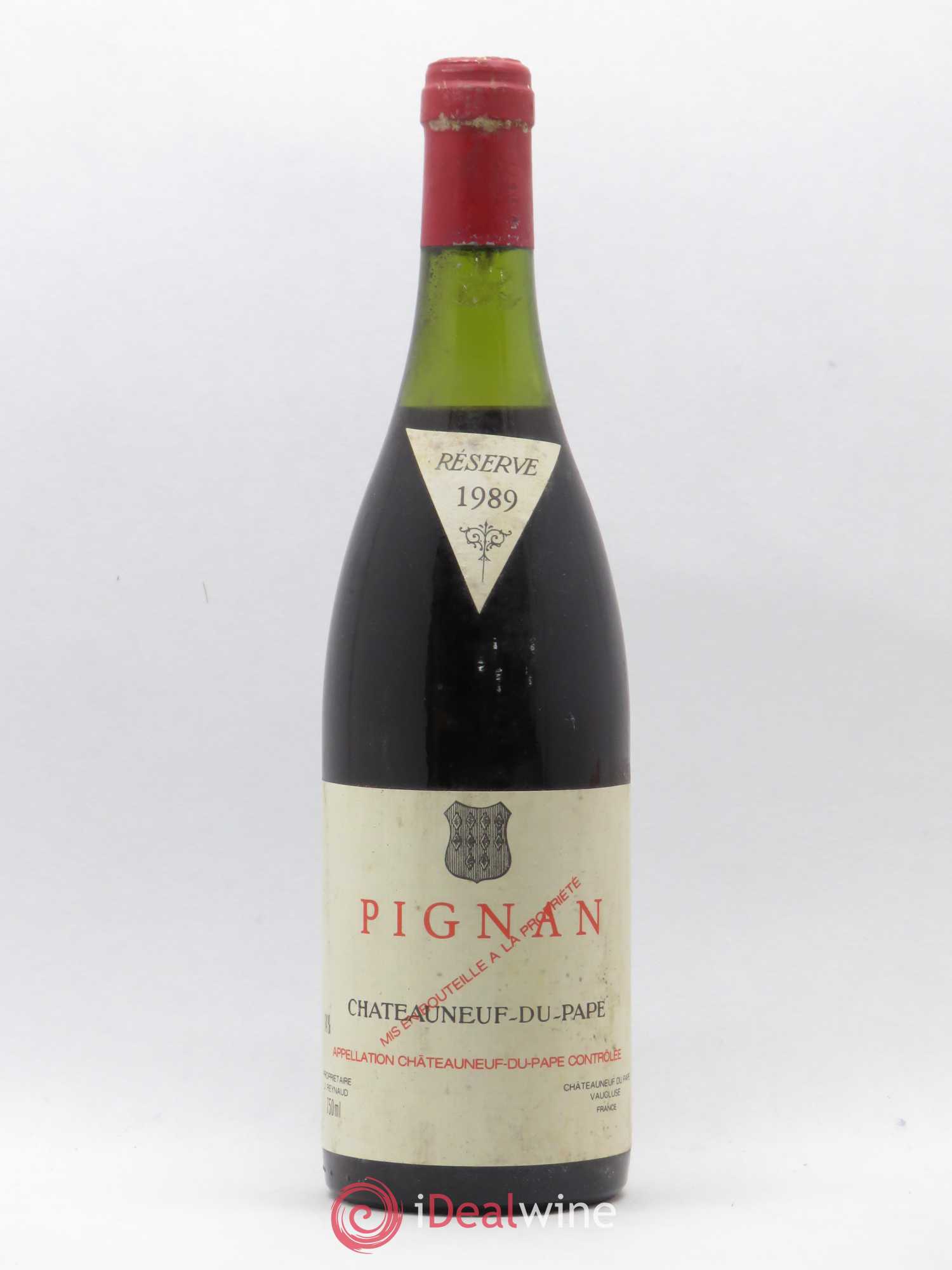 Châteauneuf-du-Pape Pignan Emmanuel Reynaud 1989 - Lot de 1 bouteille - 0