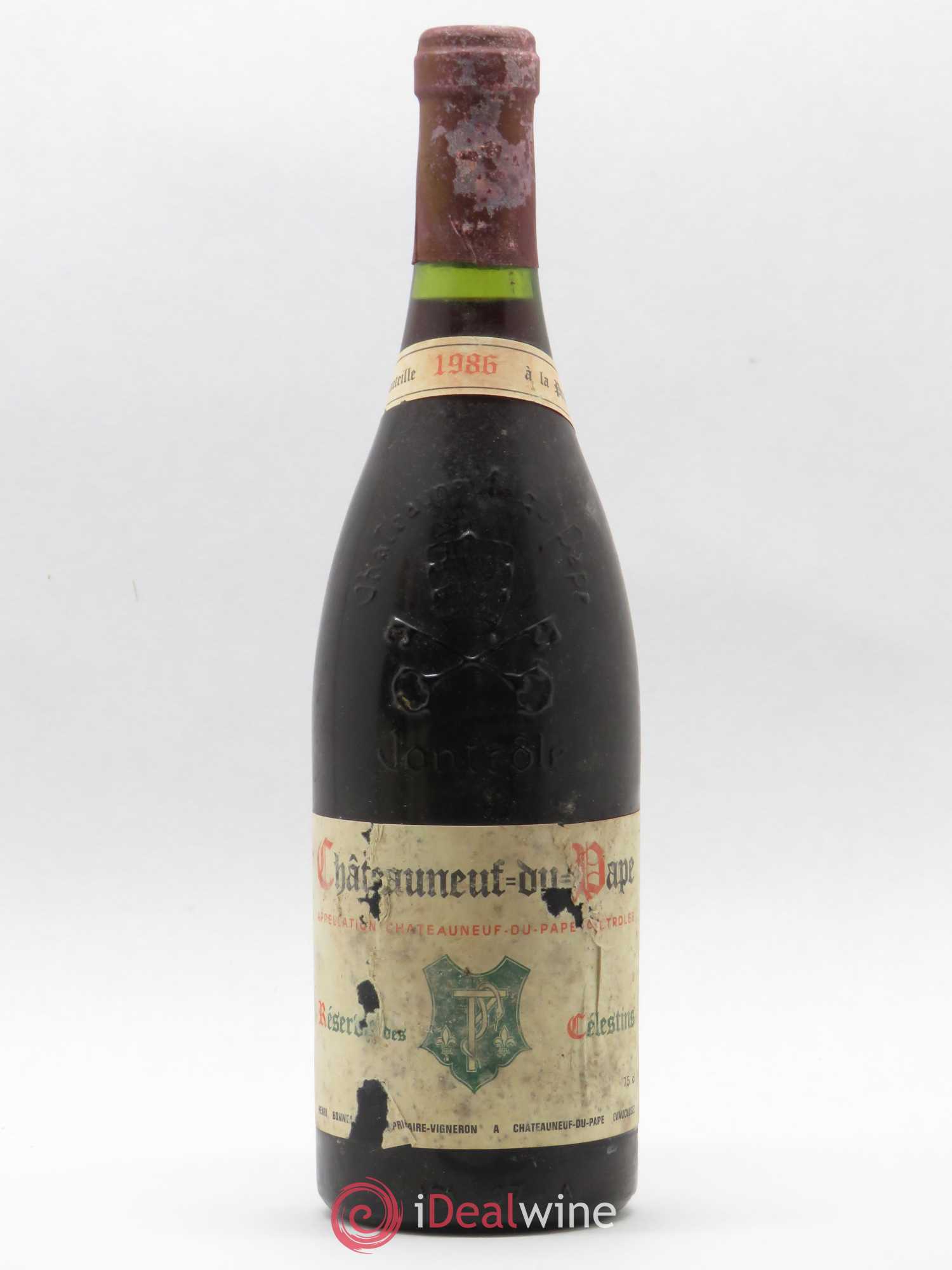 Châteauneuf-du-Pape Réserve des Célestins Henri Bonneau & Fils 1986 - Lot de 1 bouteille - 0