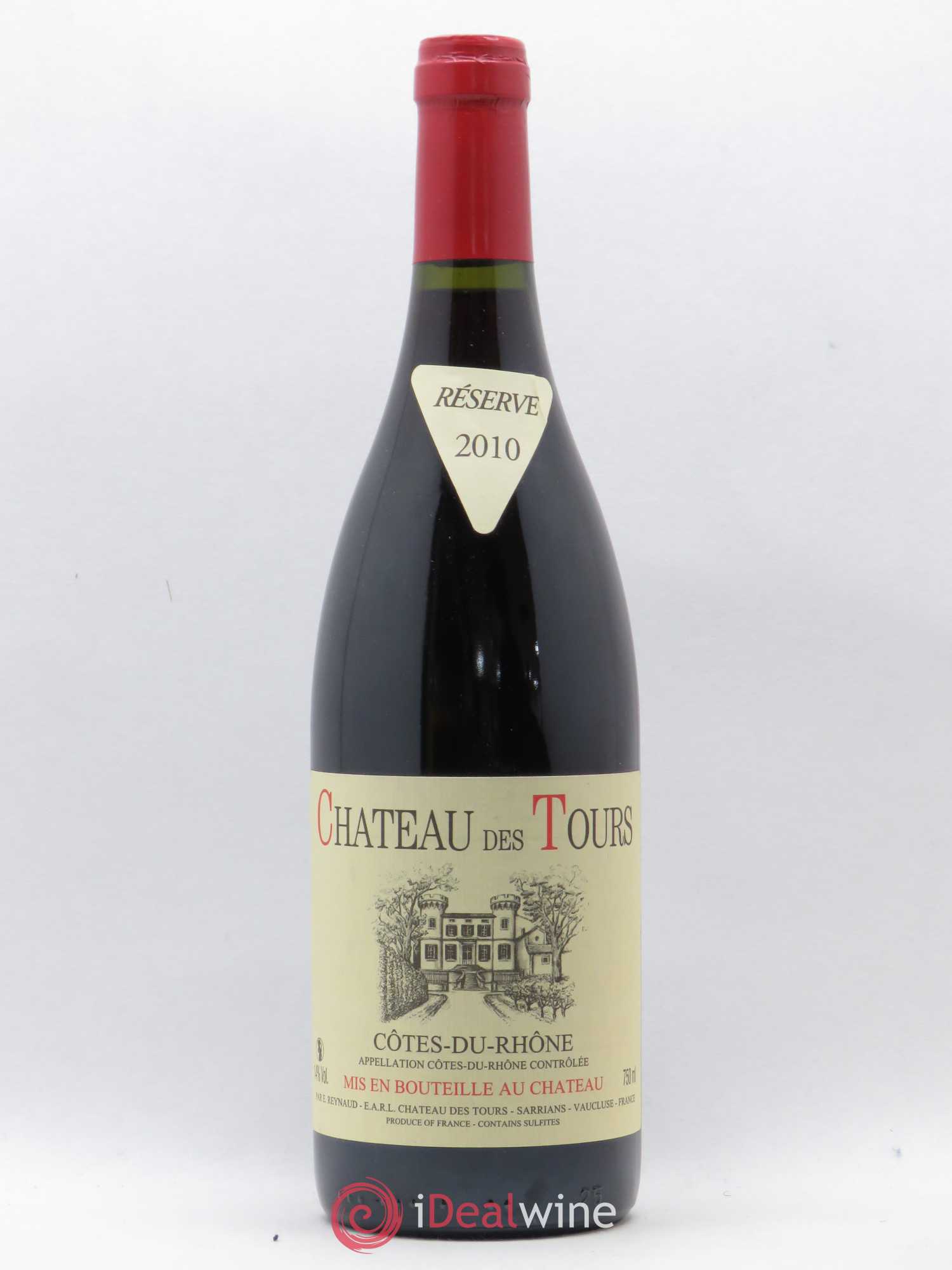 Côtes-du-Rhône Château des Tours Emmanuel Reynaud 2010 - Lot de 1 bouteille - 0
