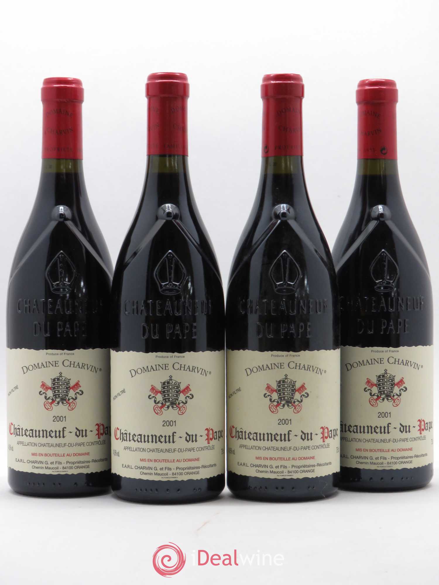 Châteauneuf-du-Pape Charvin (Domaine) 2001 - Lot de 4 bouteilles - 0