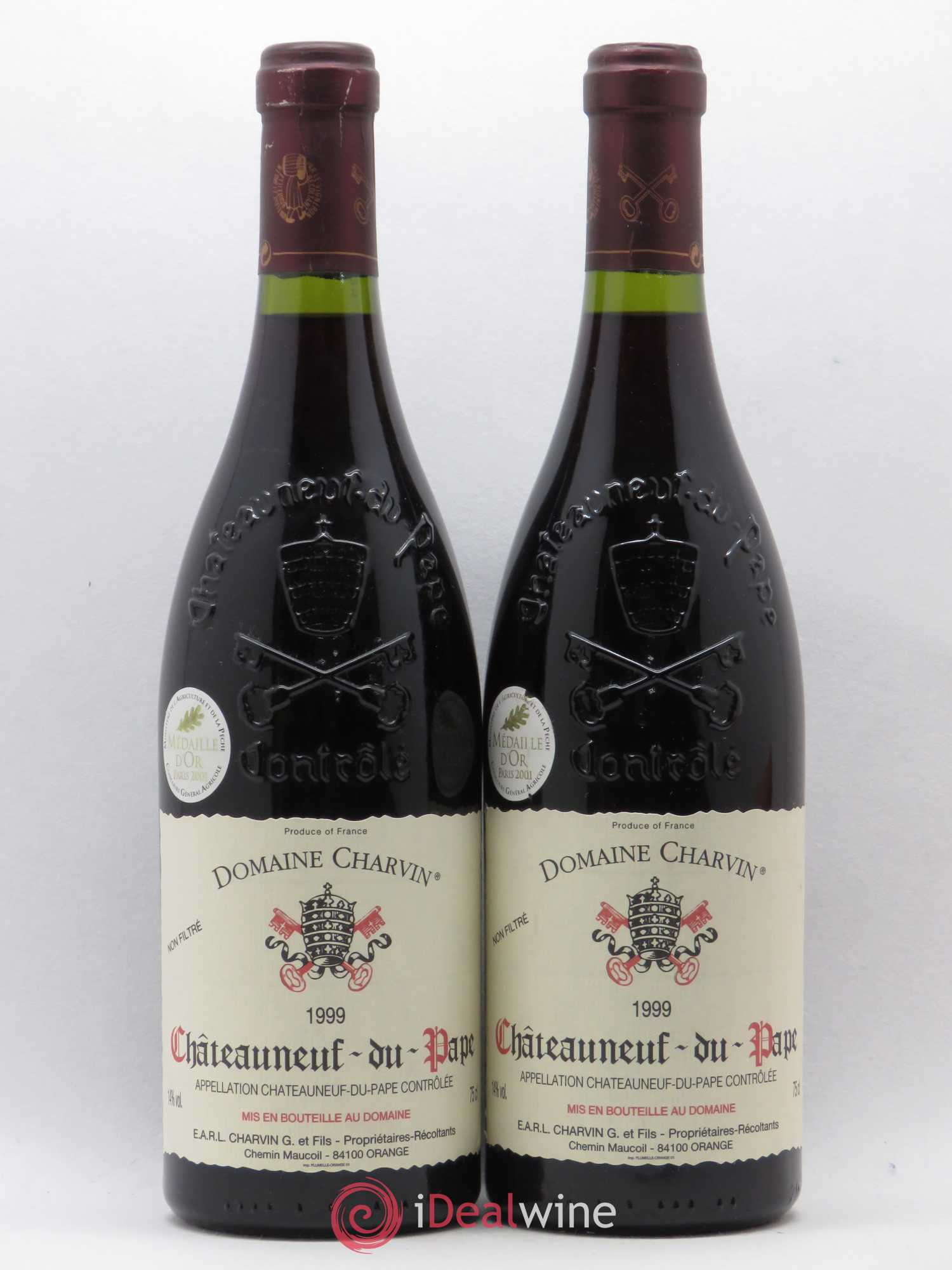 Châteauneuf-du-Pape Charvin (Domaine) 1999 - Lot de 2 bouteilles - 0