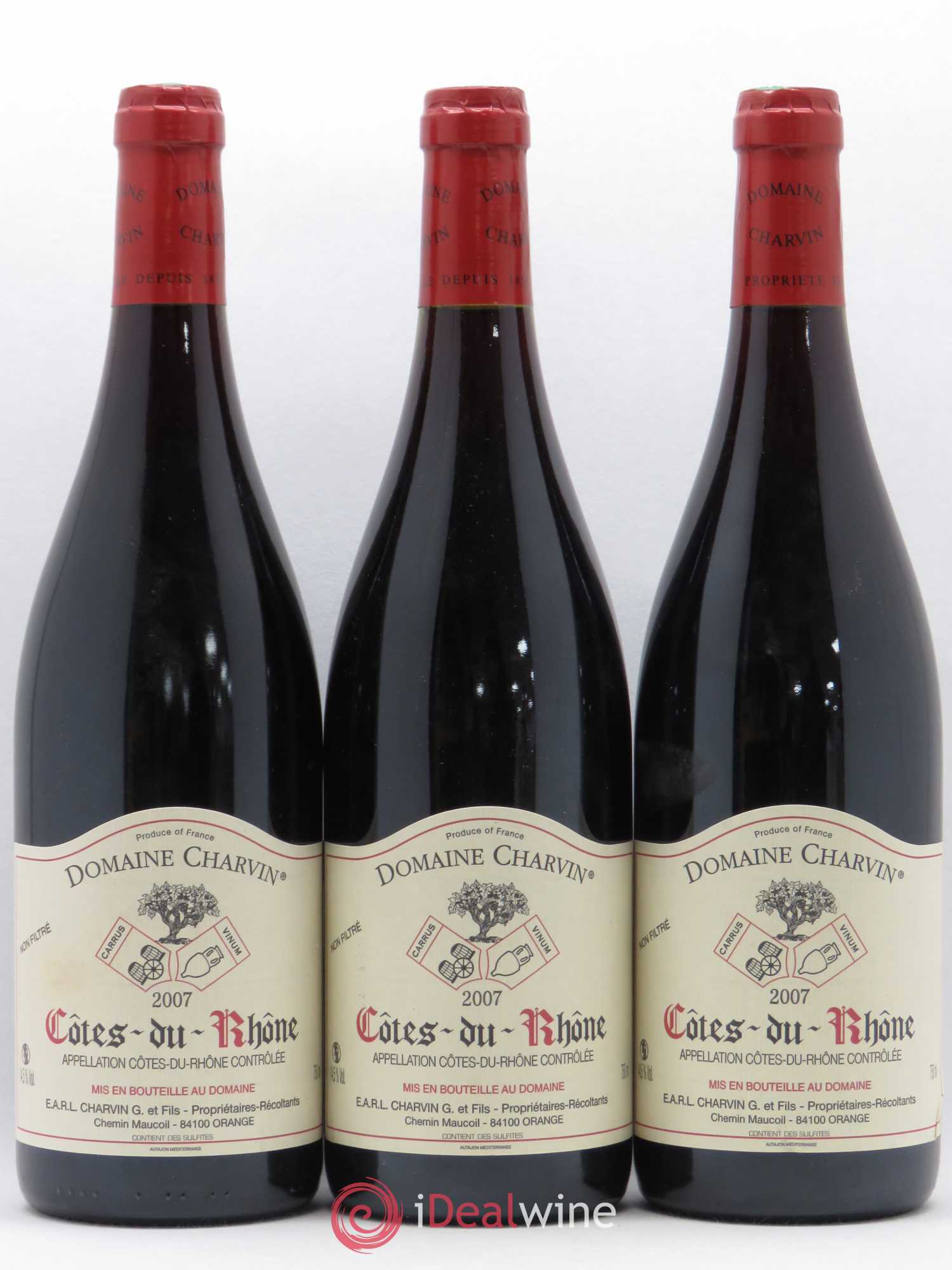 Côtes-du-Rhône Charvin (Domaine) 2007 - Lot de 6 bouteilles - 2