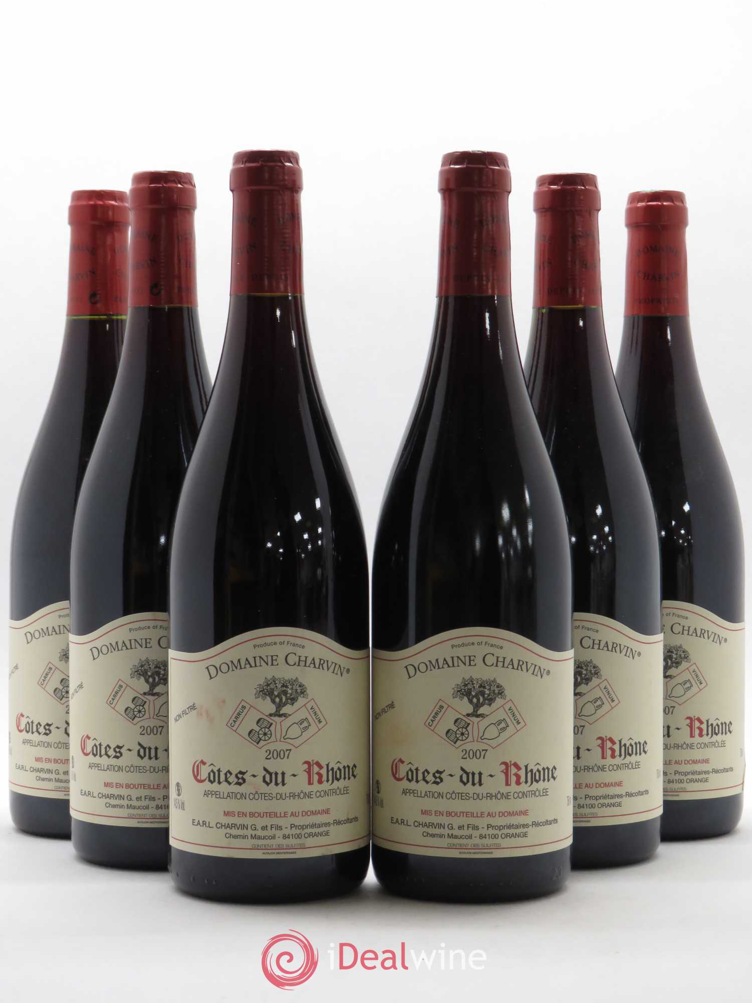 Côtes-du-Rhône Charvin (Domaine) 2007 - Lot de 6 bouteilles - 0