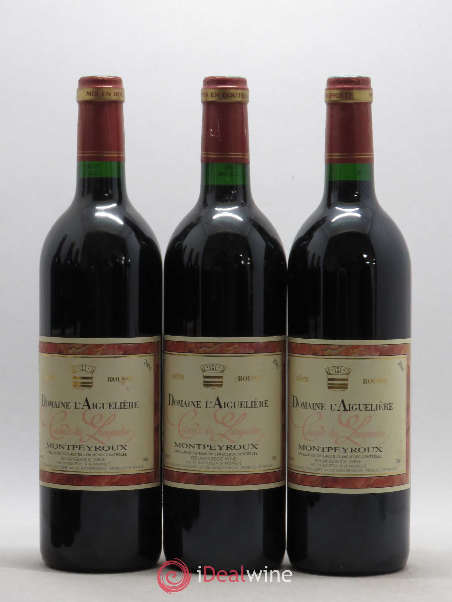 Languedoc Montpeyroux Domaine de l' Aiguelière Cote Rousse A. Commeyras 2001 - Lot de 6 bouteilles - 2