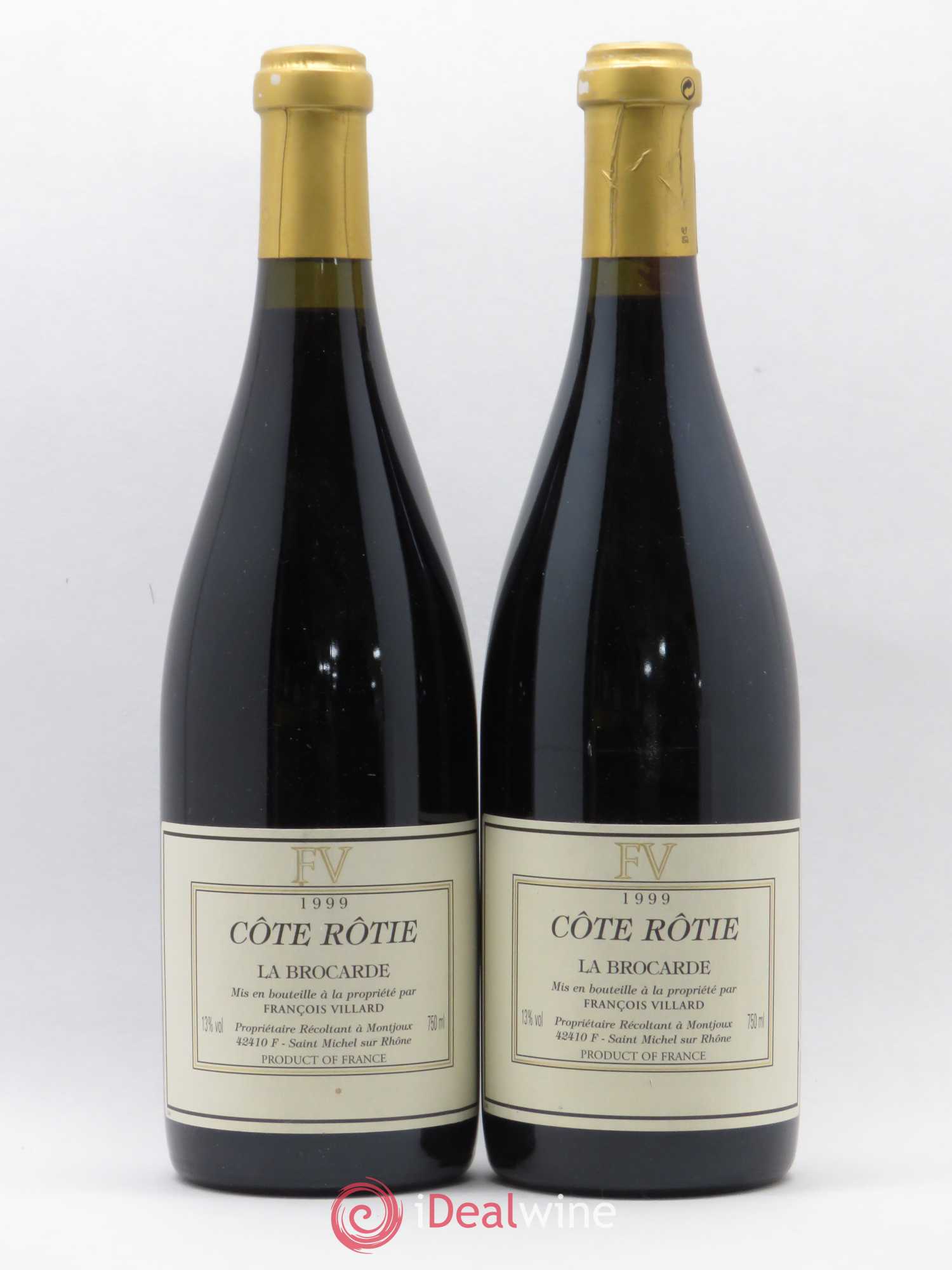 Côte-Rôtie La Brocarde François Villard 1999 - Lot de 2 bouteilles - 0