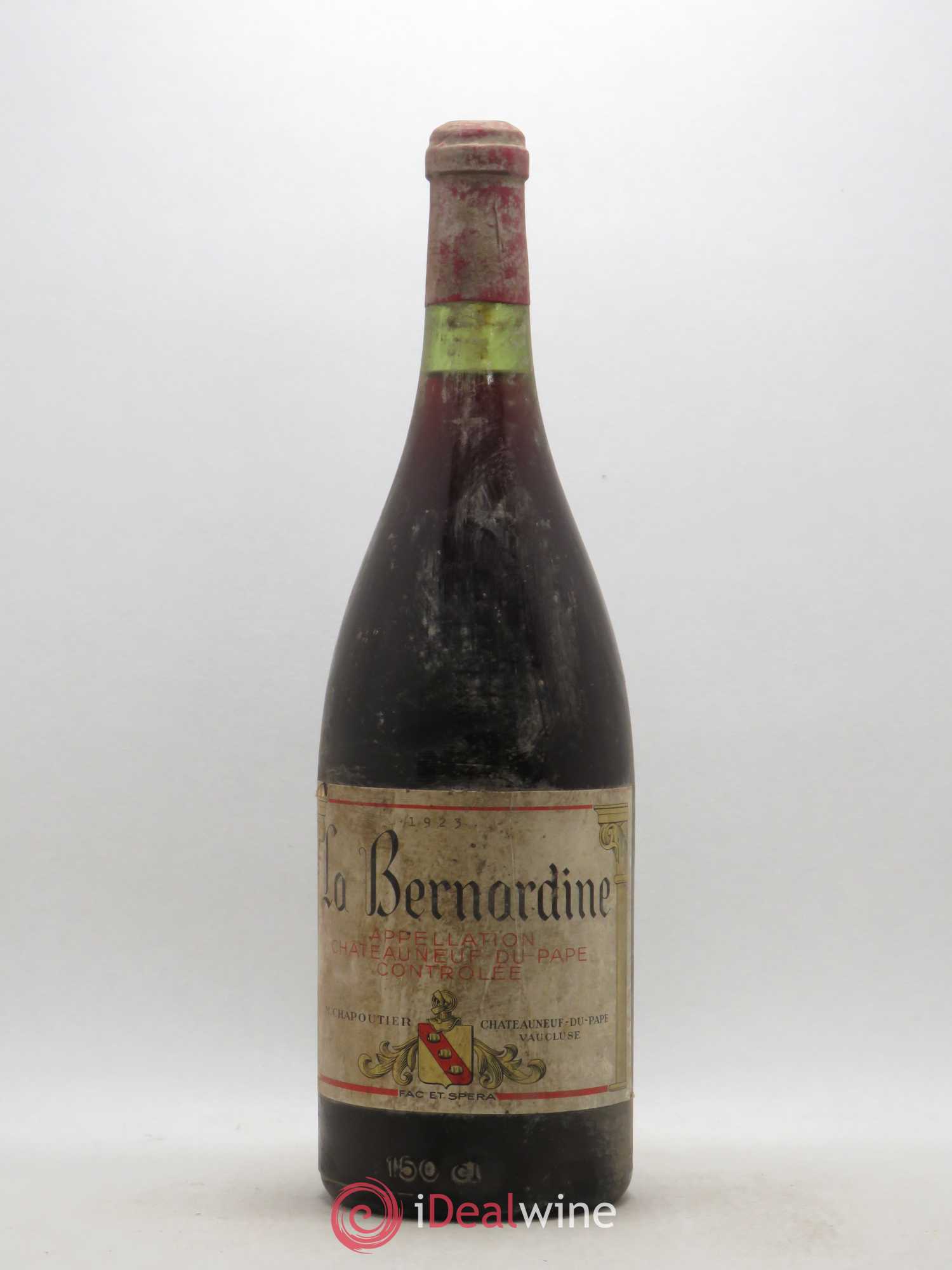 Châteauneuf-du-Pape La Bernardine Chapoutier 1923 - Lot de 1 magnum - 0