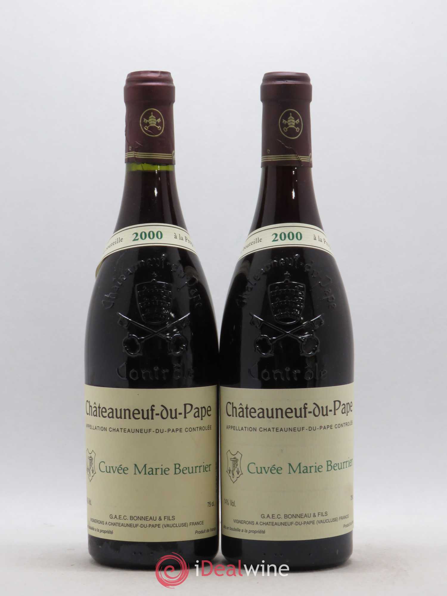 Châteauneuf-du-Pape Marie Beurrier Henri Bonneau & Fils 2000 - Lot de 2 bouteilles - 0