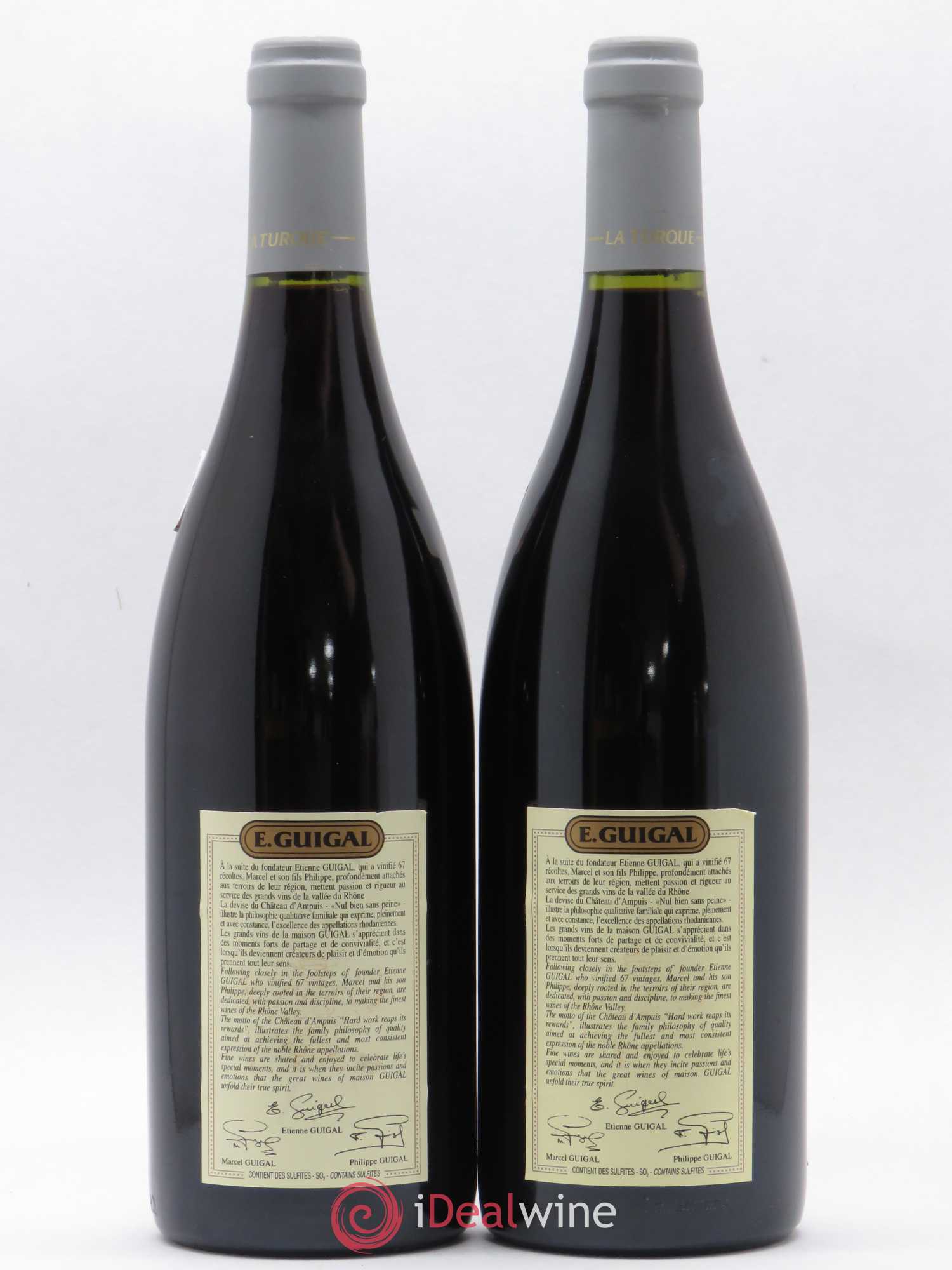 Côte-Rôtie La Turque Guigal 2003 - Lot de 2 bouteilles - 1