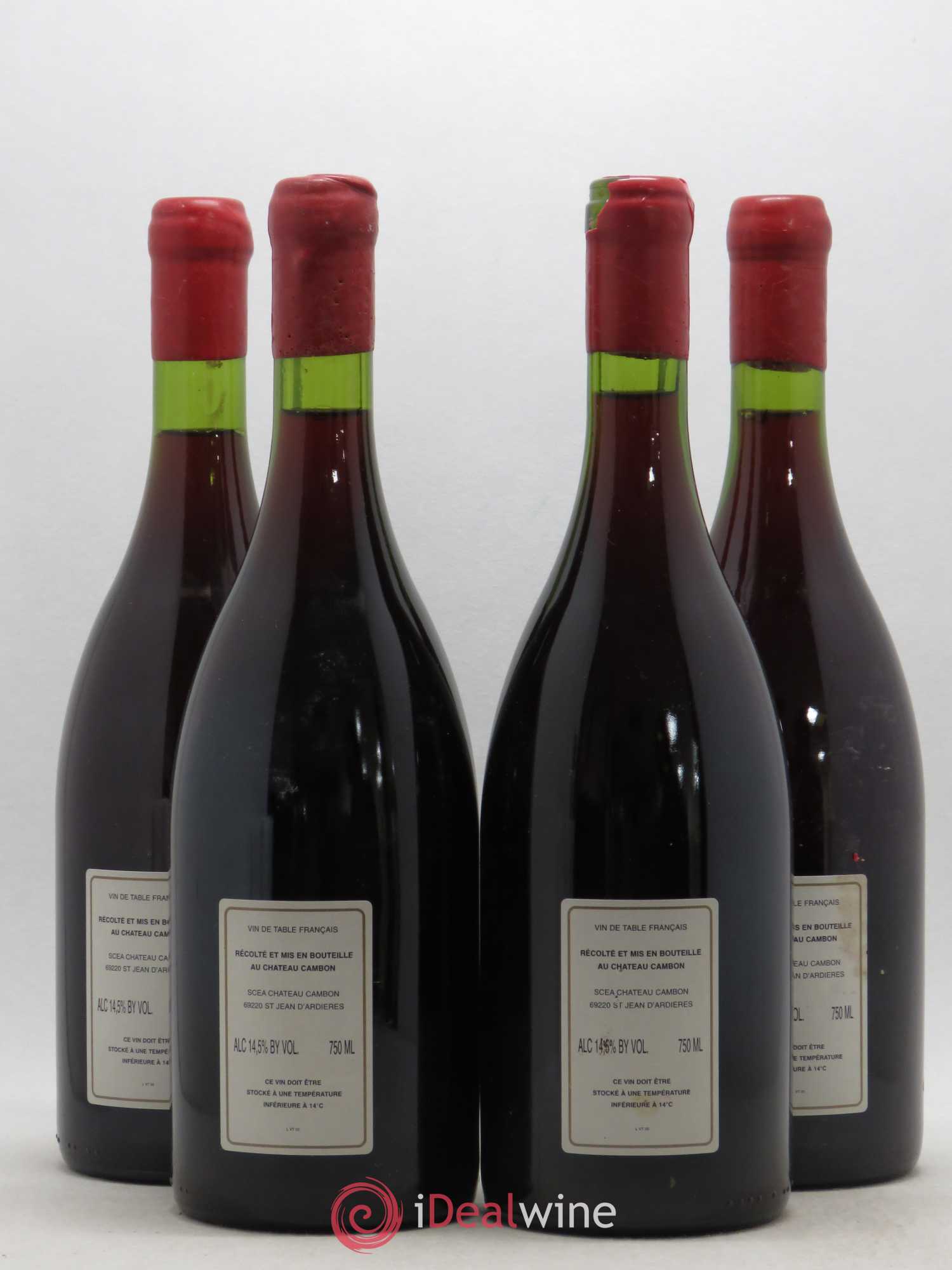 Vin de table Le Cambon Marcel Lapierre 2000 - Lot of 4 bottles - 1