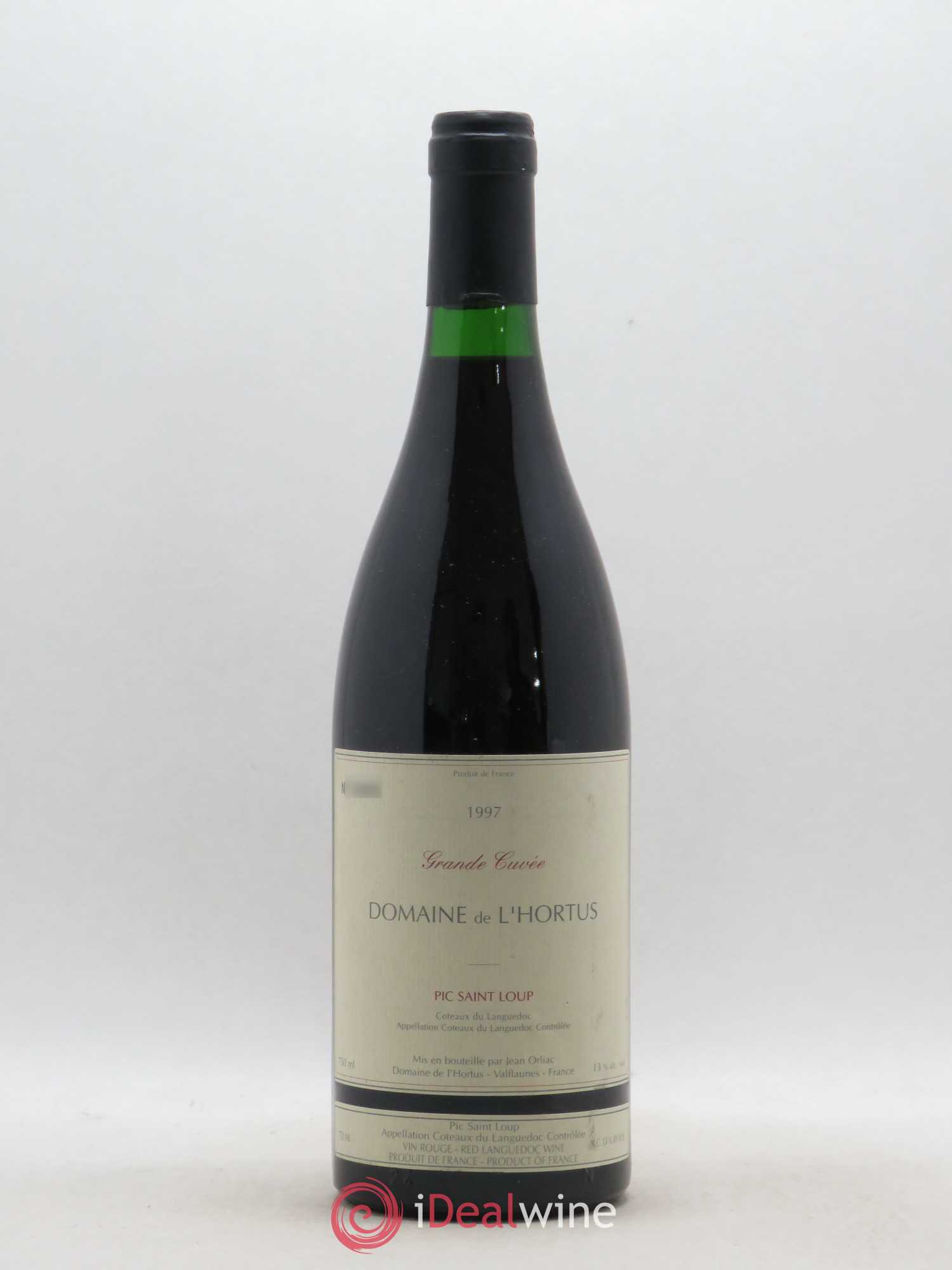 Pic Saint-Loup Domaine de L'Hortus Grande Cuvée Famille Orliac 1997 - Lot de 1 bouteille - 0