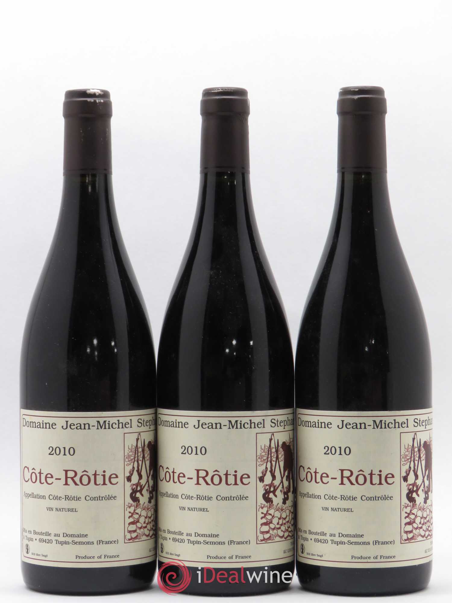 Côte-Rôtie Jean-Michel Stephan 2010 - Lot de 3 bouteilles - 0
