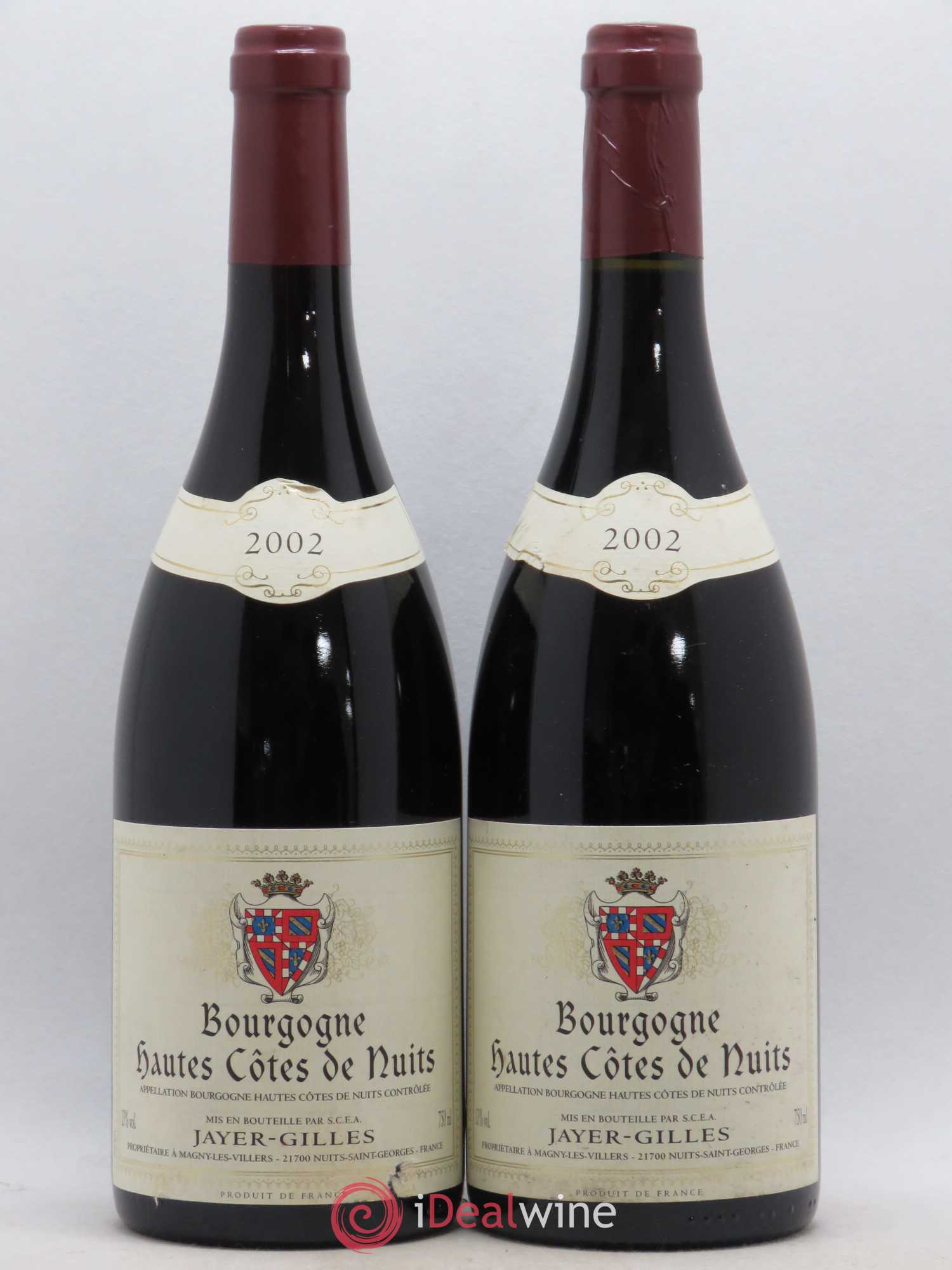 Hautes-Côtes de Nuits Hoffmann-Jayer (anciennement Jayer-Gilles) 2002 - Lot de 2 bouteilles - 0