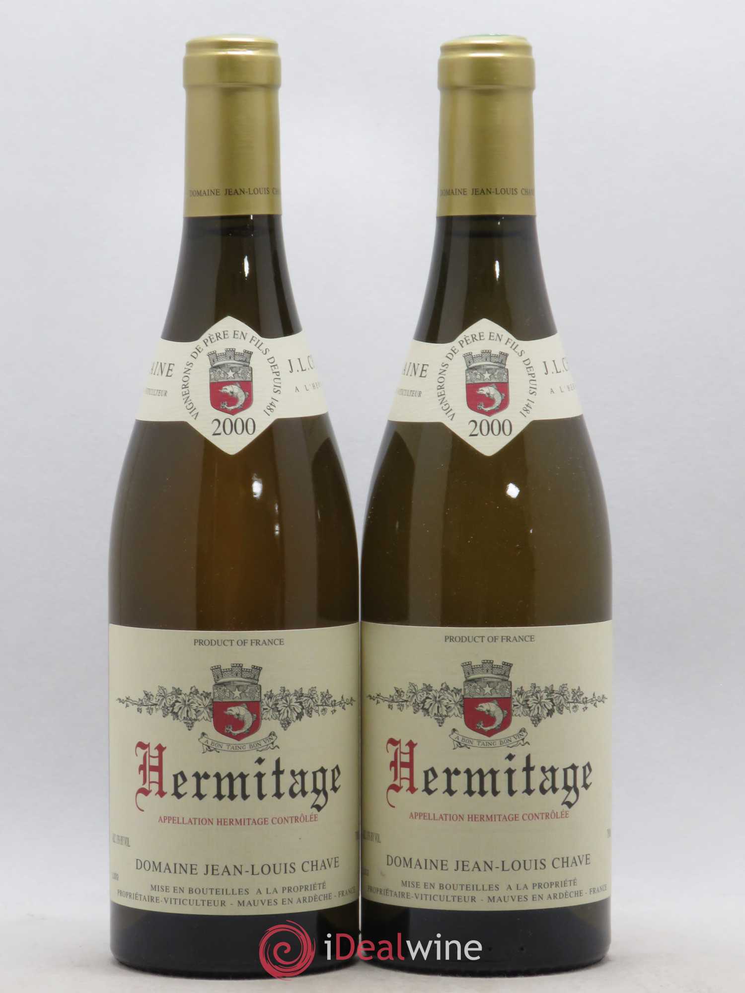 Hermitage Jean-Louis Chave 2000 - Lot de 2 bouteilles - 0