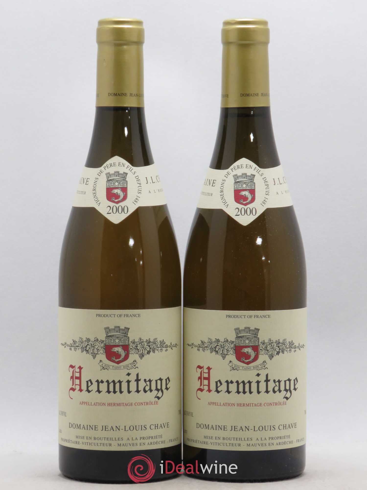 Hermitage Jean-Louis Chave 2000 - Lot de 2 bouteilles - 0