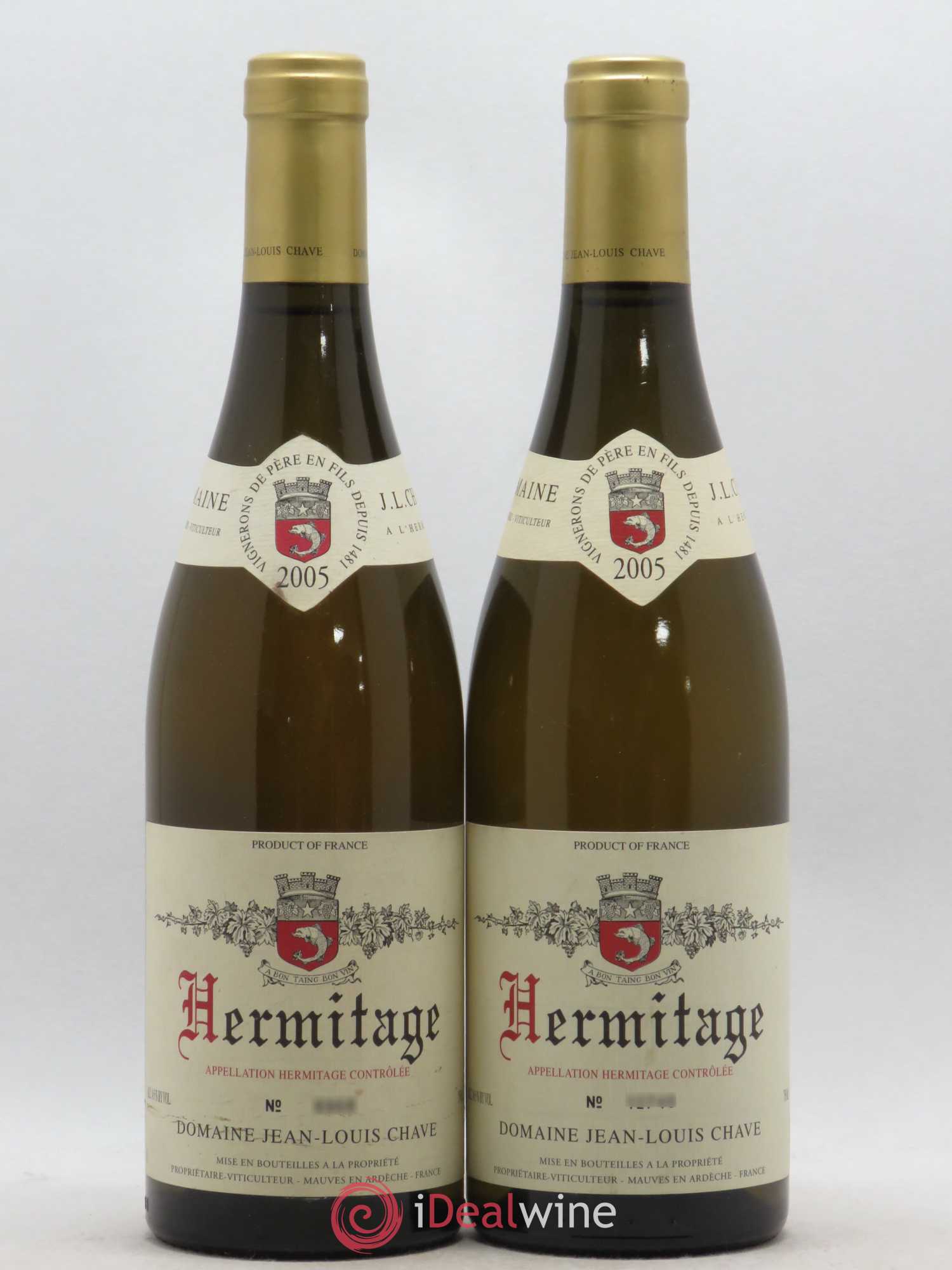 Hermitage Jean-Louis Chave 2005 - Lot de 2 bouteilles - 0