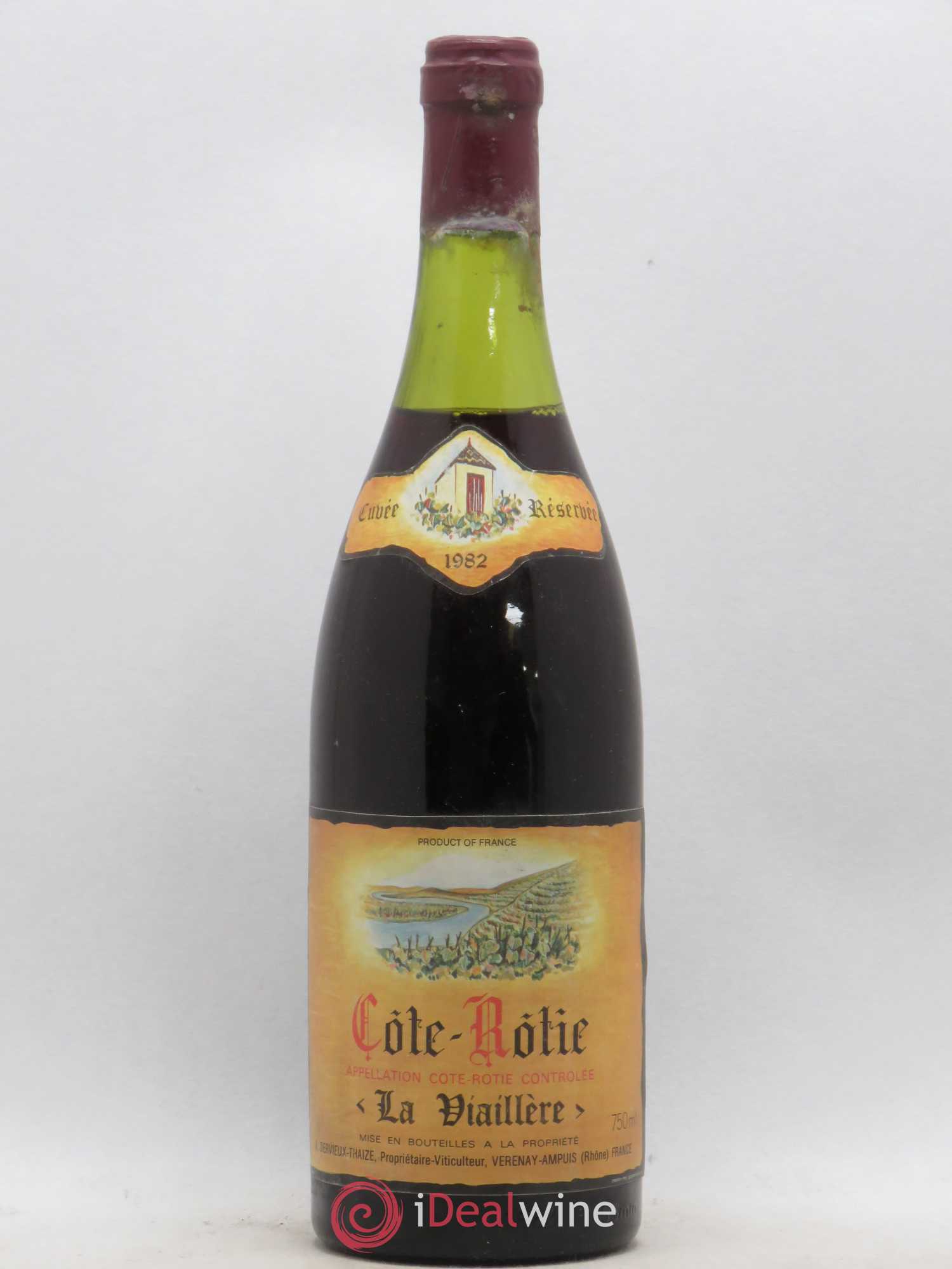 Côte-Rôtie La Viaillere Dervieux Thaize 1982 - Lot de 1 bouteille - 0
