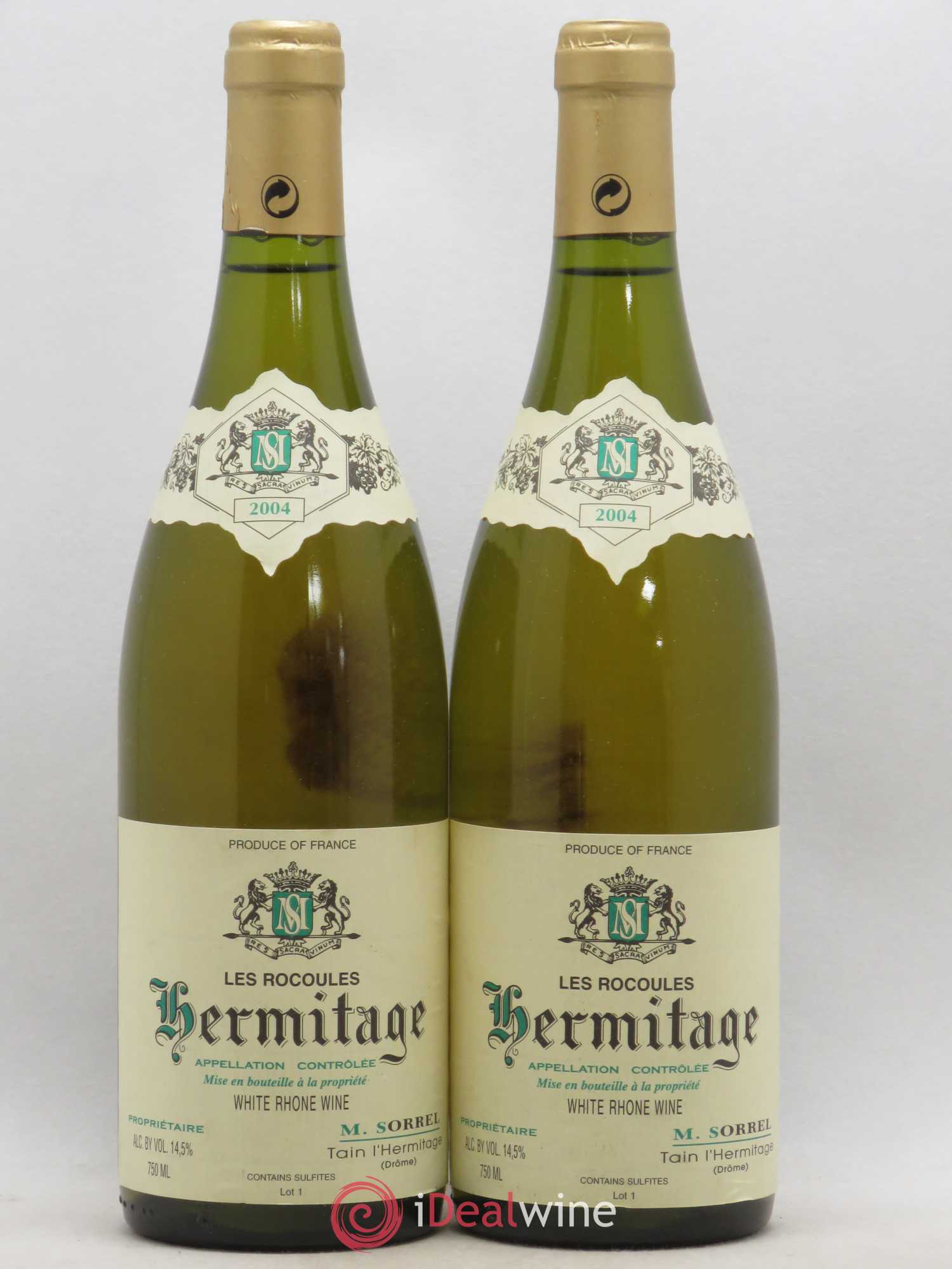 Hermitage Les Rocoules Marc Sorrel 2004 - Lot de 2 bouteilles - 0