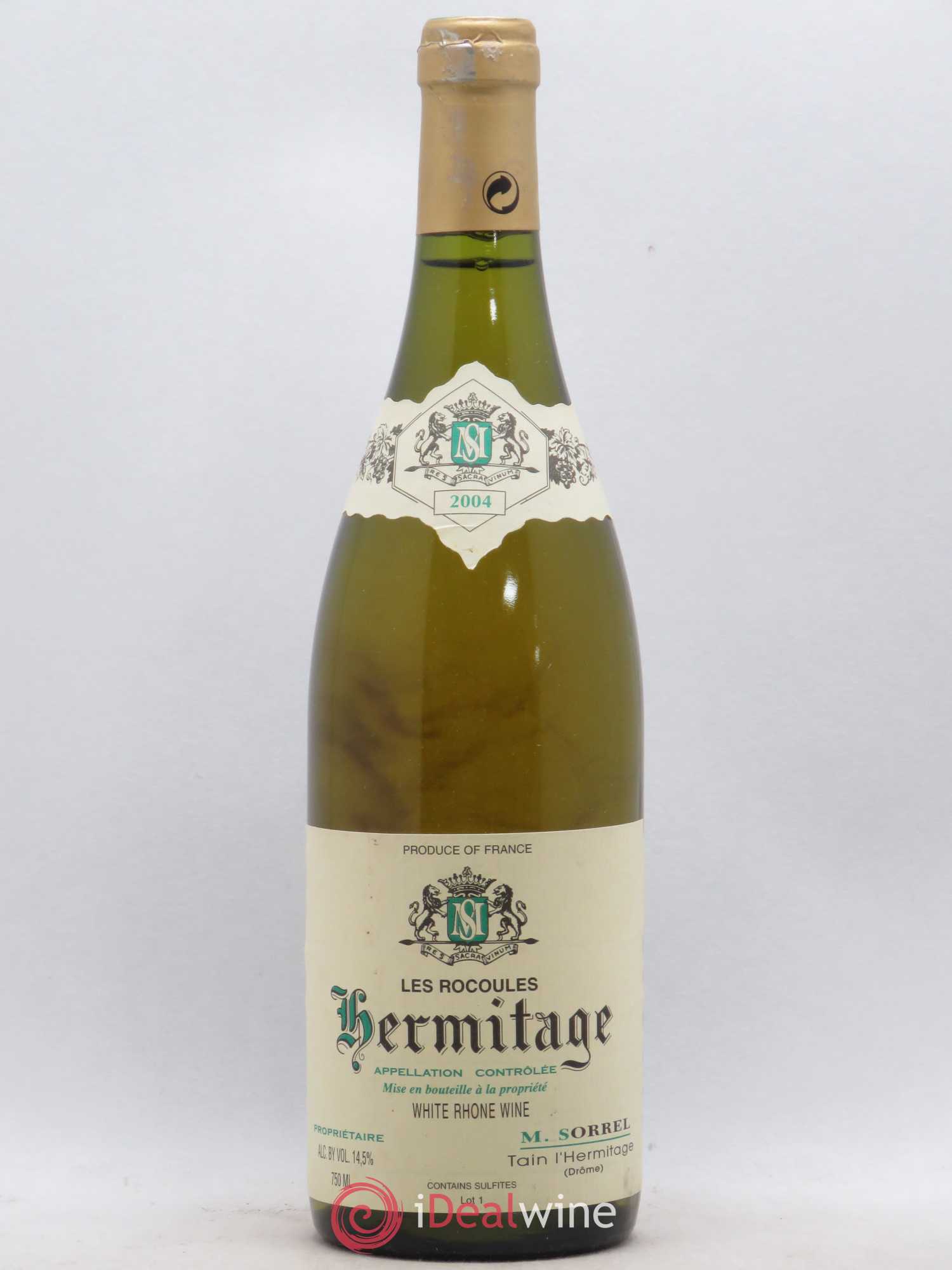 Hermitage Les Rocoules Marc Sorrel 2004 - Lot de 1 bouteille - 0