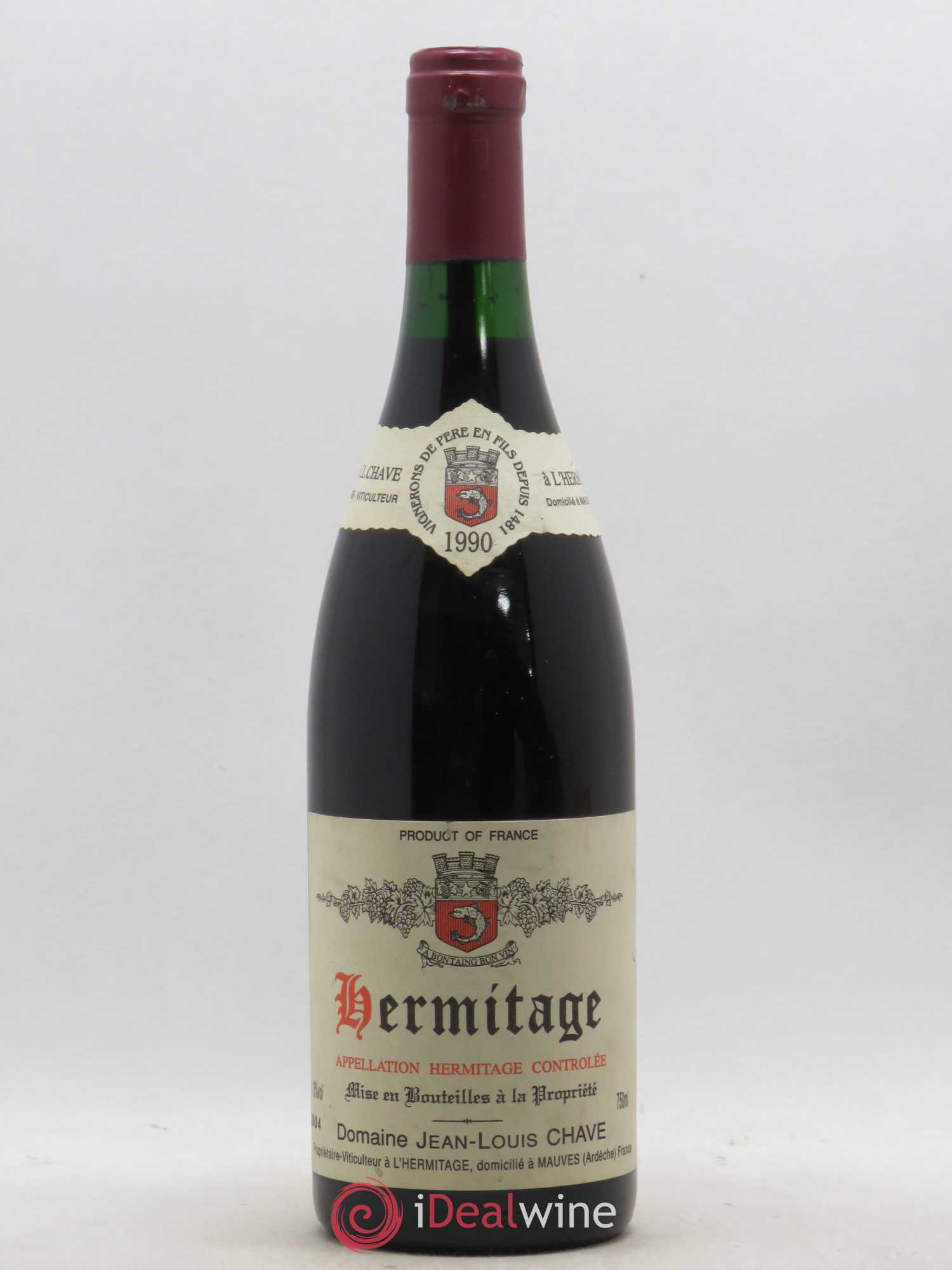 Hermitage Jean-Louis Chave 1990 - Lot de 1 bouteille - 0
